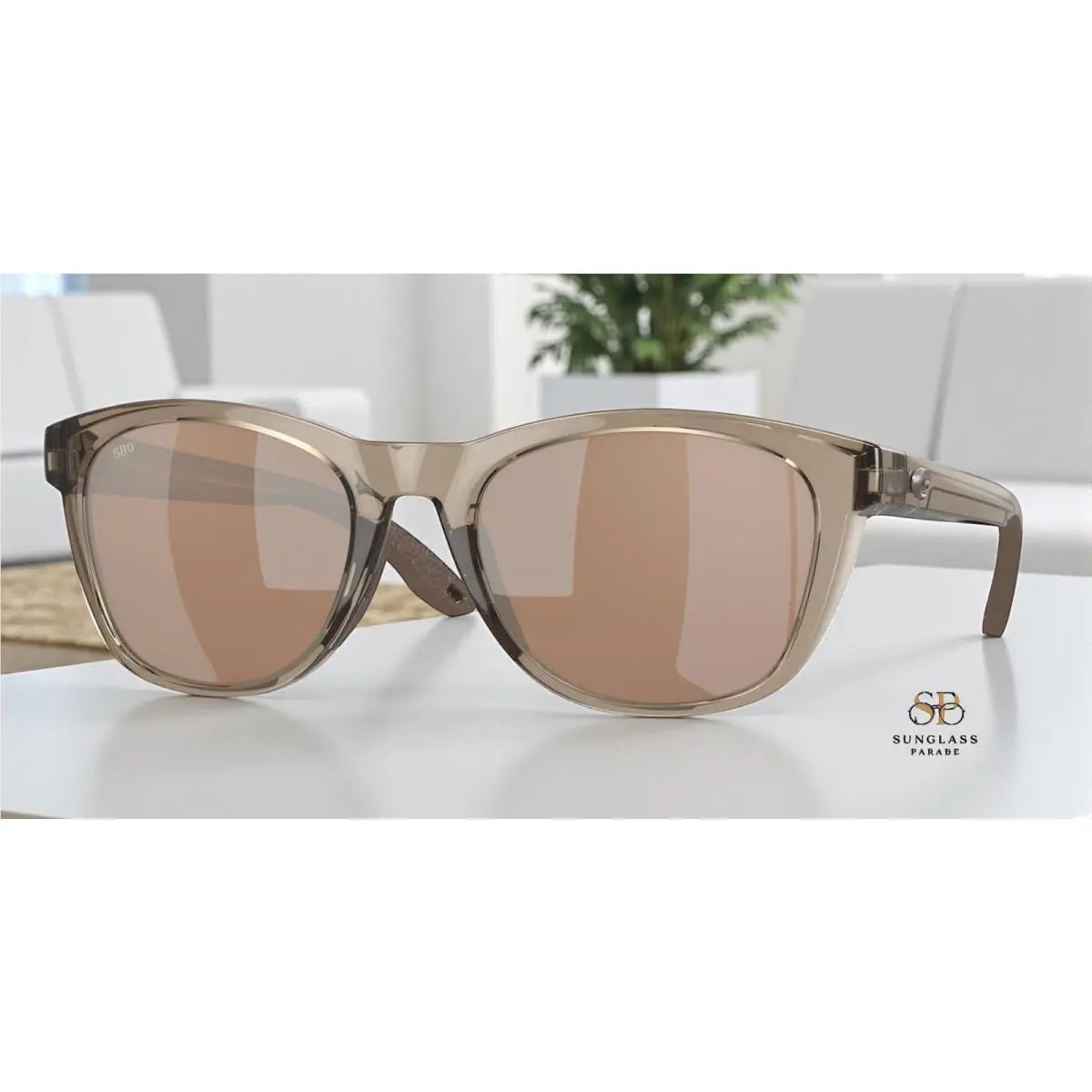 Costa 6S9108 910803 Aleta Taupe Crystal Copper Polarized 54mm Women`s Sunglasses