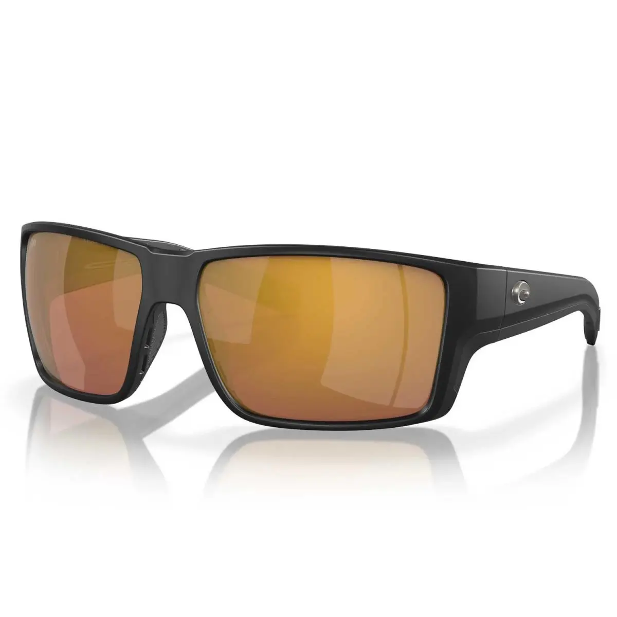 Costa Reefton Pro Polarized Sunglasses - Matte Black Frame with Gold Glass Lens