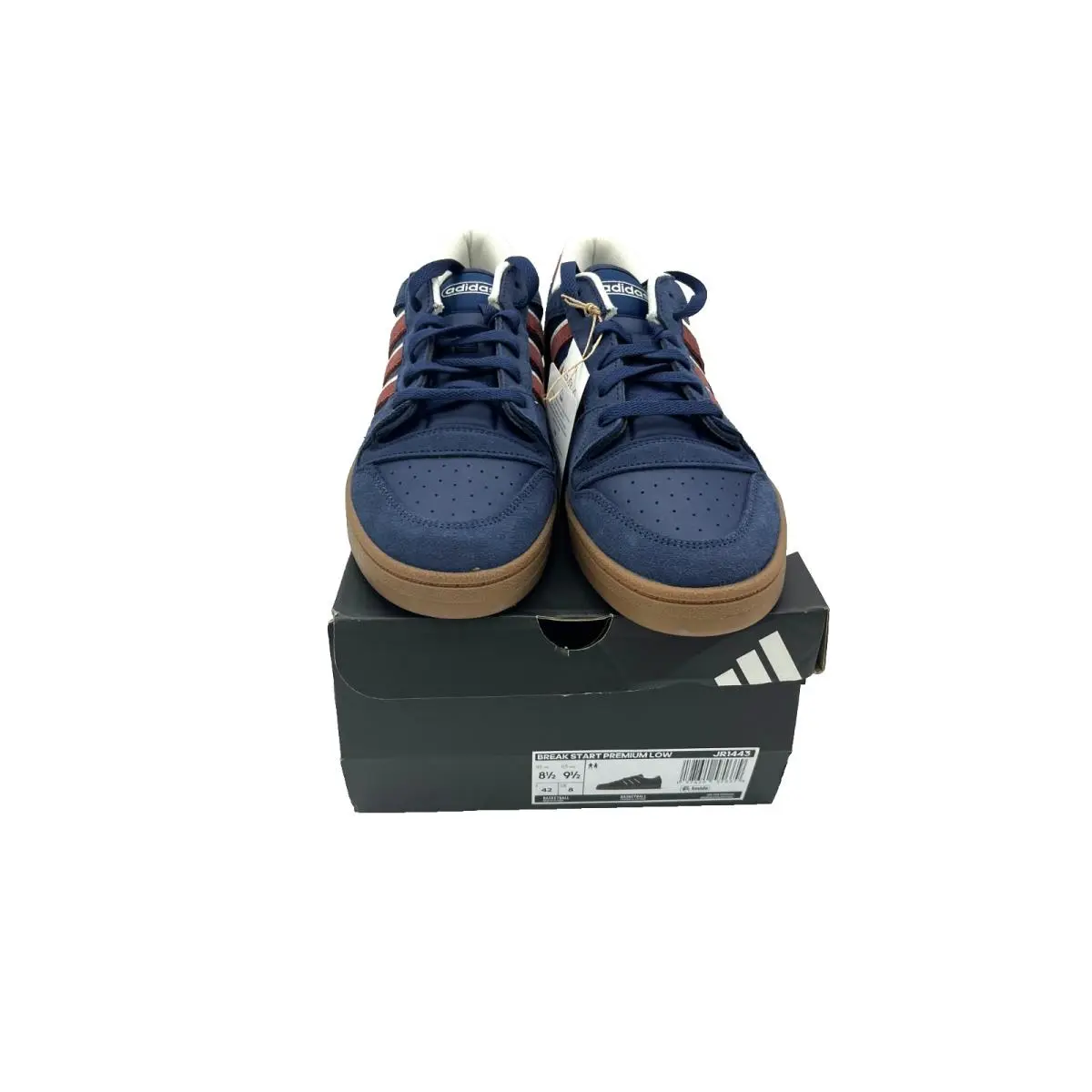 Adidas Break Start Premium Low Basketball Skate Sneakers Blue JR1443 8.5