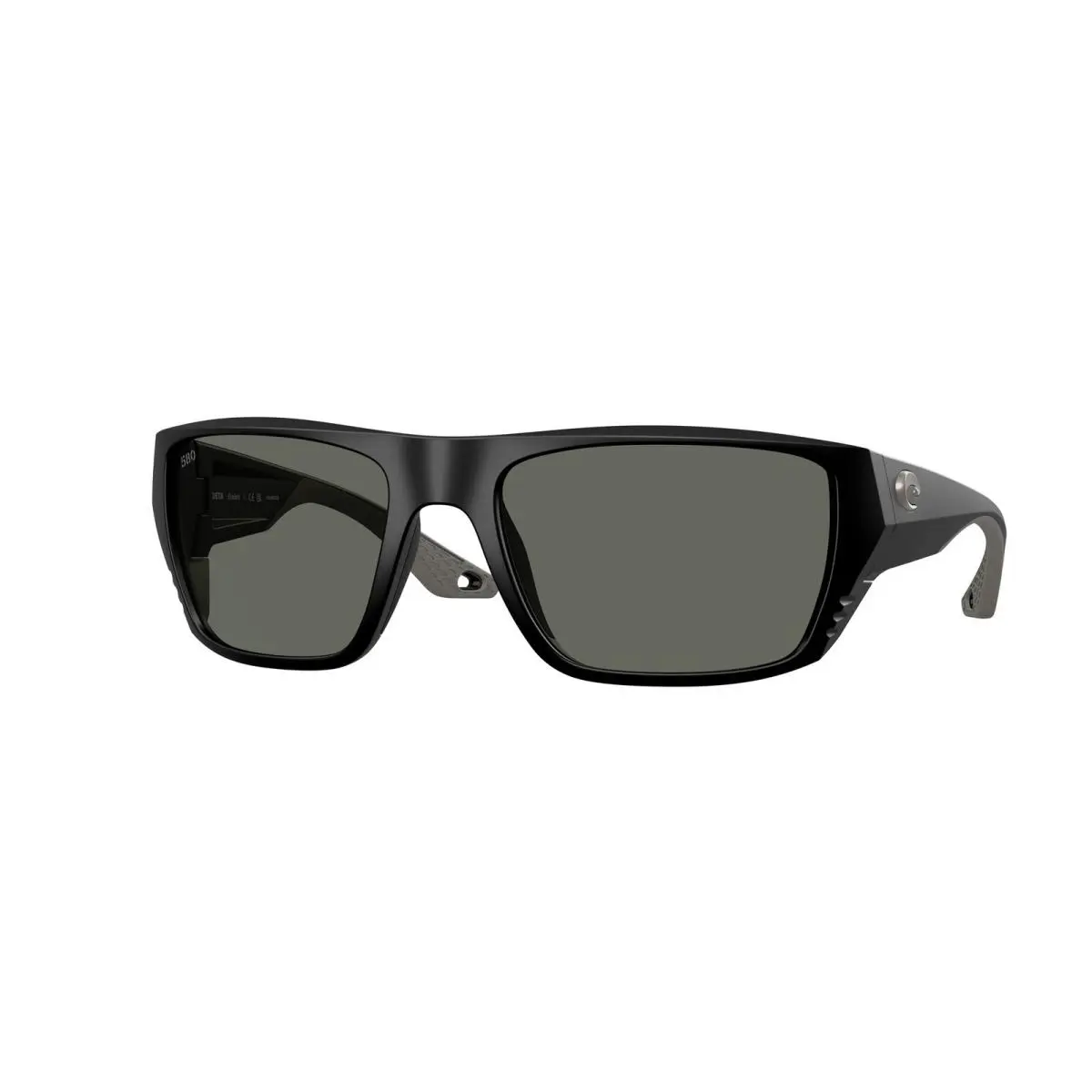 Costa 6S9118 911804 Finlet Matte Black Gray Polarized 59 mm Men`s Sunglasses