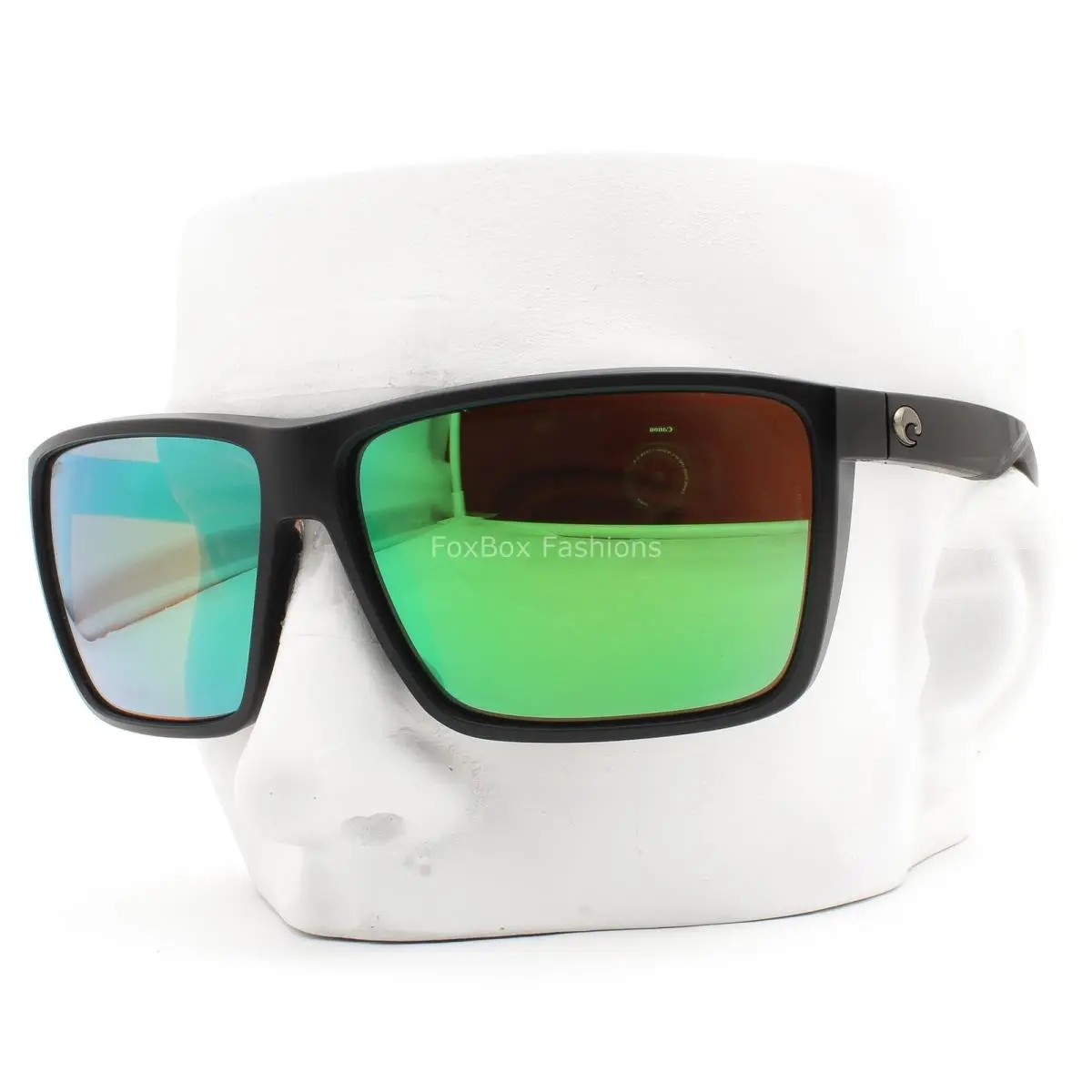 Costa Del Mar Rincon II Sunglasses Matte Black Polarized Green Glass 580G W/case