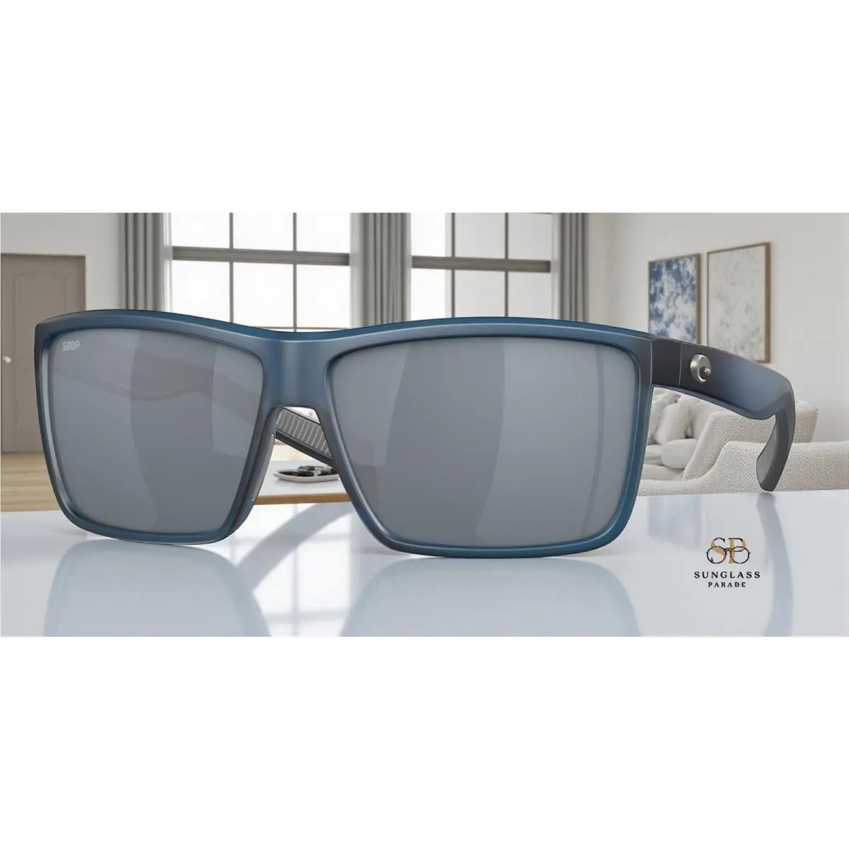 Costa Del Mar 6S9016 10 Rinconcito Atlantic Blue Gray Silver 60 Men`s Sunglasses