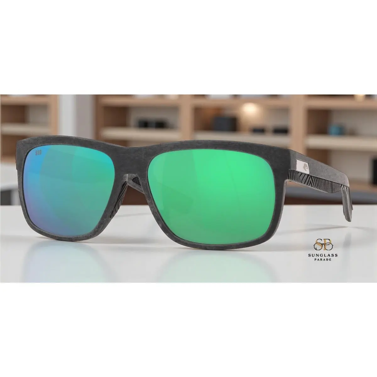Costa Del Mar 6S9030 02 Baffin G Net Gray W Gray Rubber Green Mir 58 Sunglasses