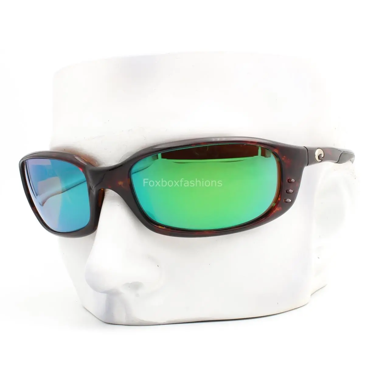 Costa Del Mar Brine Sunglasses Brown Tortoise Green 580G Polarized Glass W/case