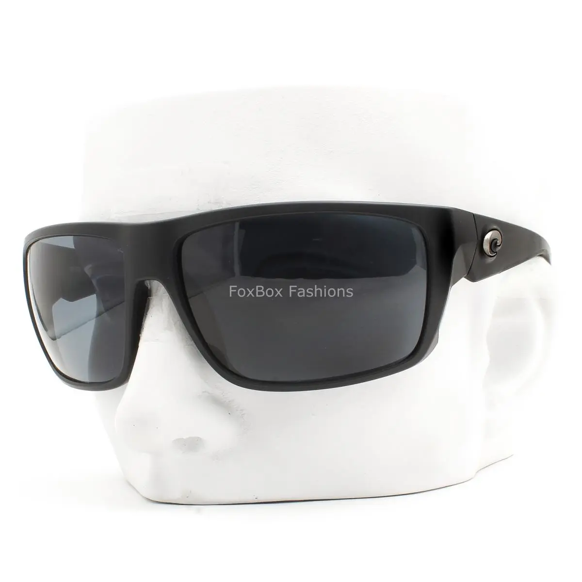 Costa Del Mar Fly Line Sunglasses Matte Black Gray Polarized Plastic 580P Wcase