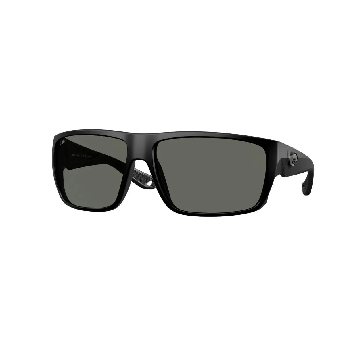 Costa 6S9129 01 Fly Line Matte Black Gray Polarized 64 mm Men`s Sunglasses