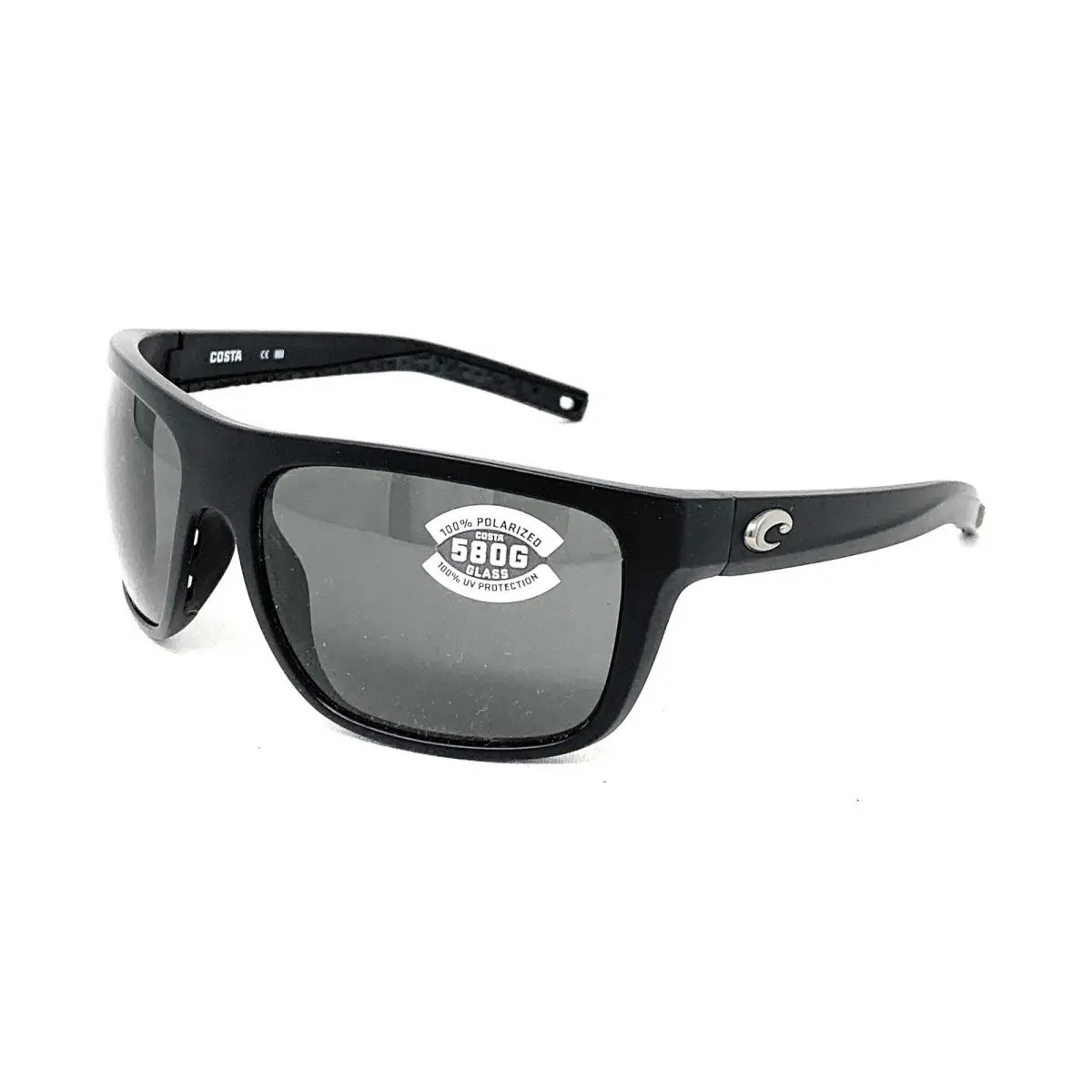 Costa Del Mar Men`s Broadbill Polarized Sunglasses Matte Black Grey 580G 61mm