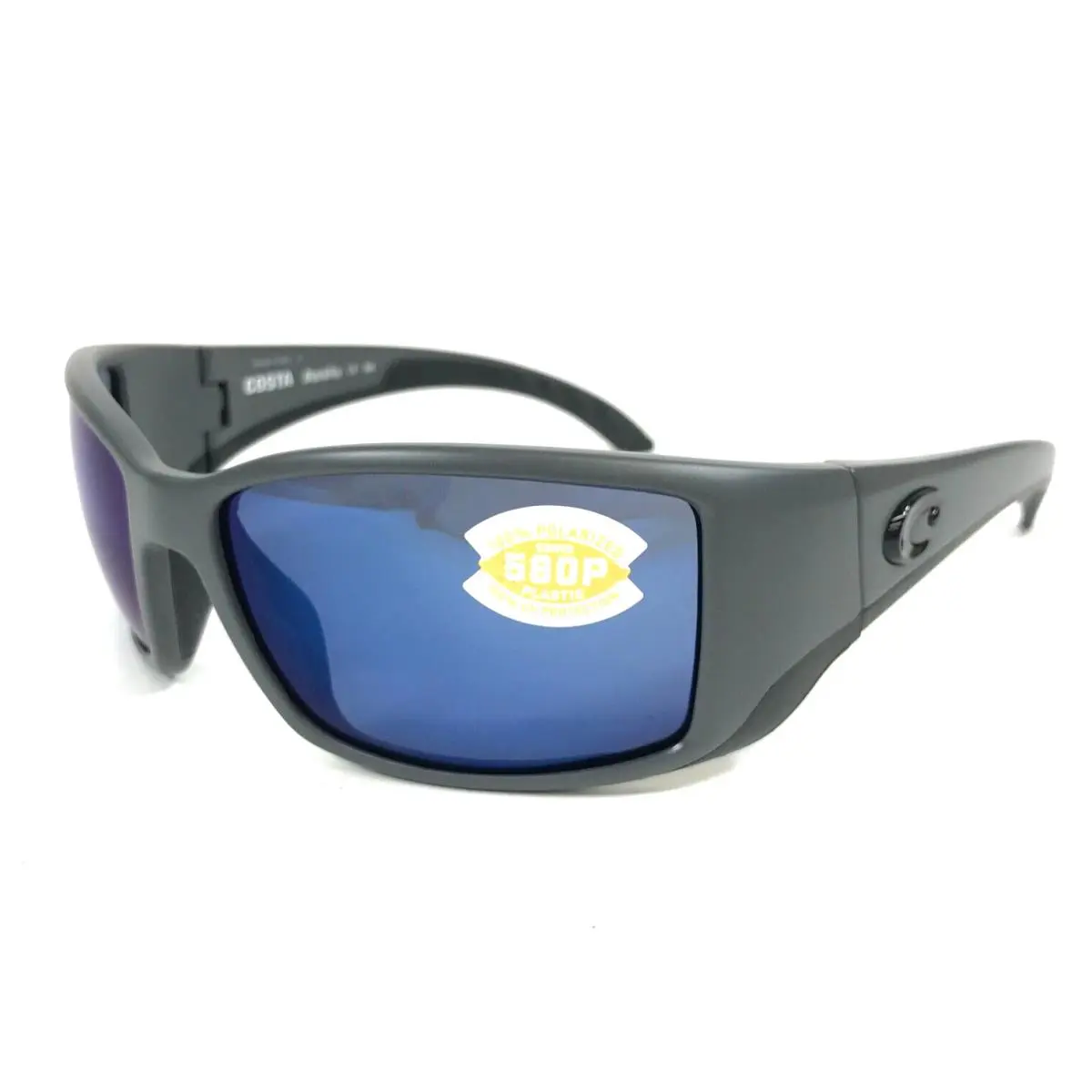 Costa Sunglasses Blackfin 06S9014 901414 BL 98 Matte Gray with Blue Mirror 580P