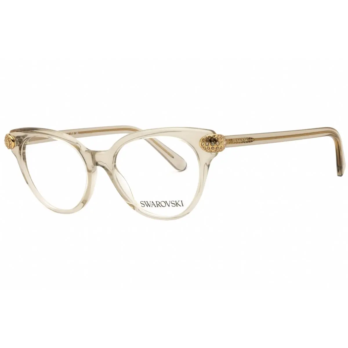SK2046 3003 Eyeglasses Transparent Beige Brown Frame 51mm by Swarovski