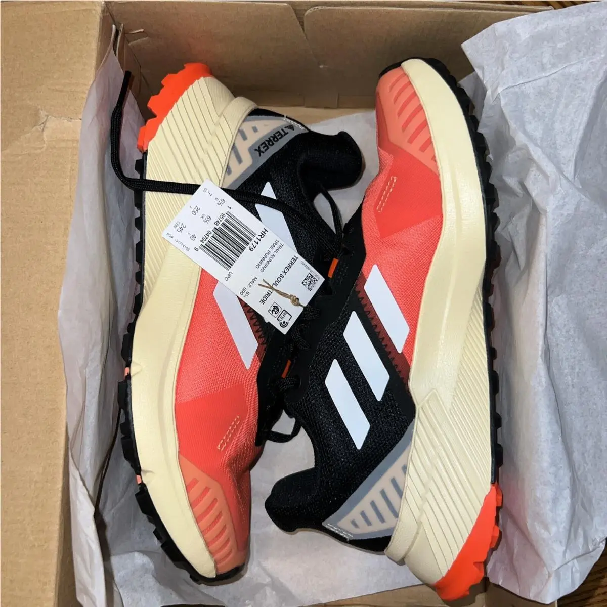Adidas shoes - adidas Terrex - Terrex - HR1179 - Impact Orange/White/Black (UPC: 0195748047049) 6