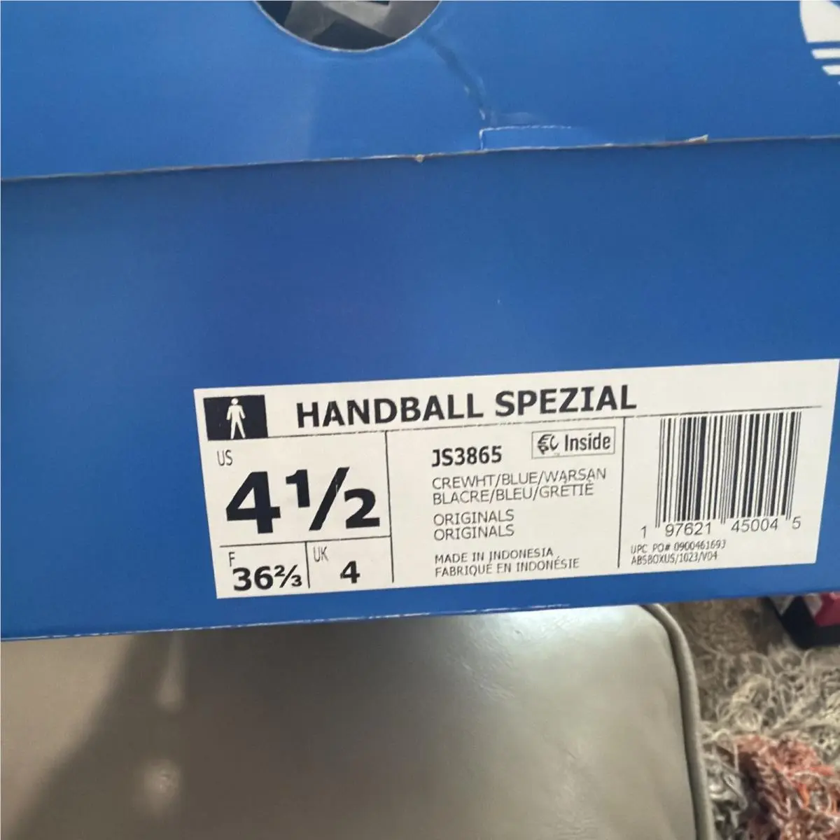 Adidas shoes - adidas Handball - Handball - Ivory/blue (UPC: 0196479147800) 3