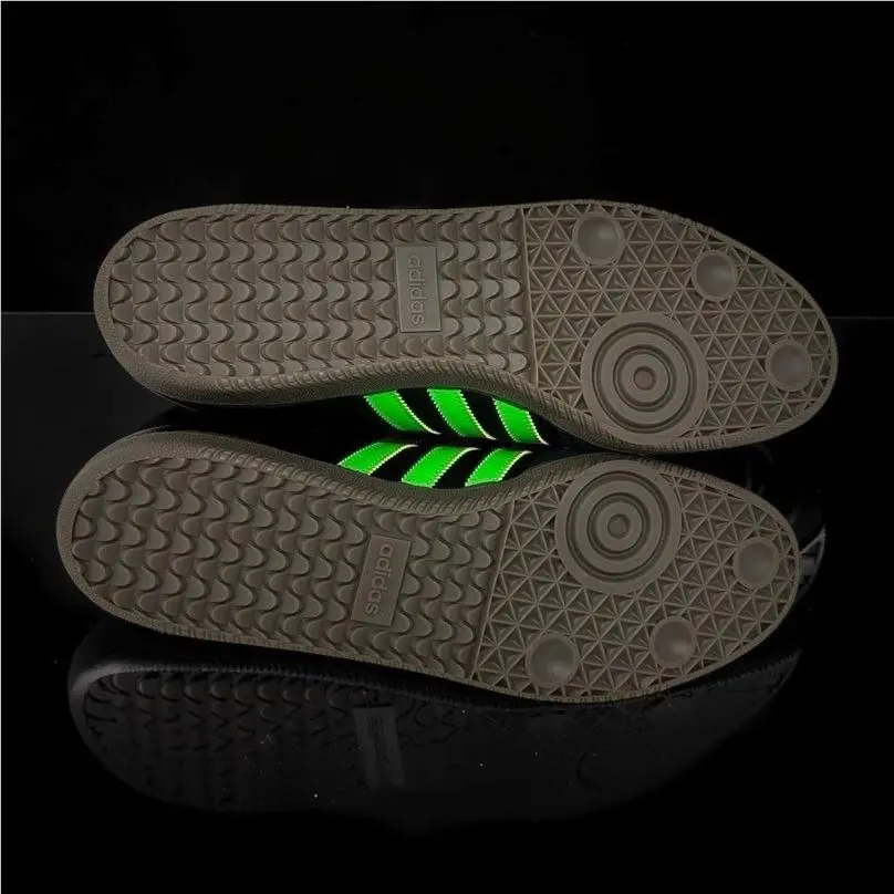 Adidas shoes - Adidas Samba OG Core Black Solar Green IG1024 - Black 9