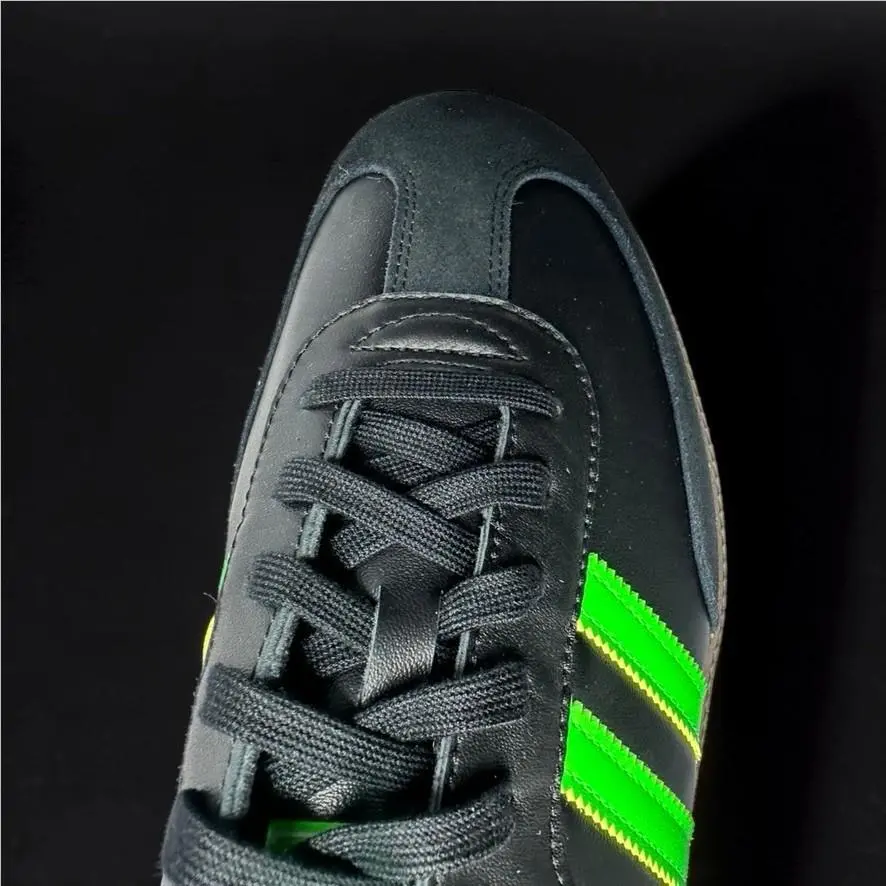 Adidas shoes - Adidas Samba OG Core Black Solar Green IG1024 - Black 11