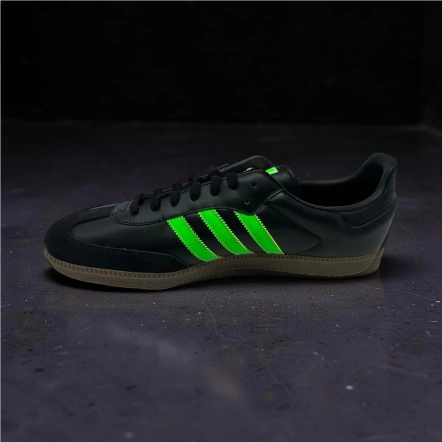 Adidas shoes - Adidas Samba OG Core Black Solar Green IG1024 - Black 1