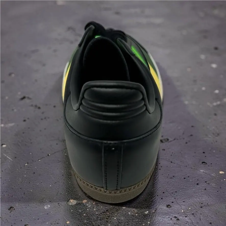 Adidas shoes - Adidas Samba OG Core Black Solar Green IG1024 - Black 4