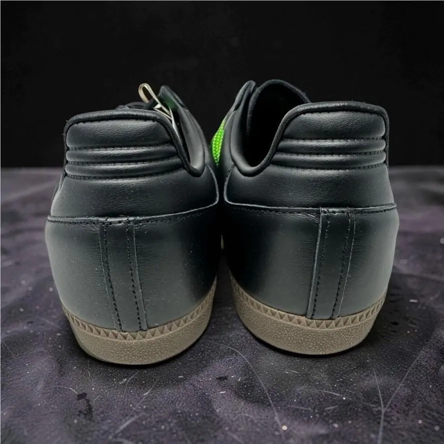 Adidas shoes - Adidas Samba OG Core Black Solar Green IG1024 - Black 5