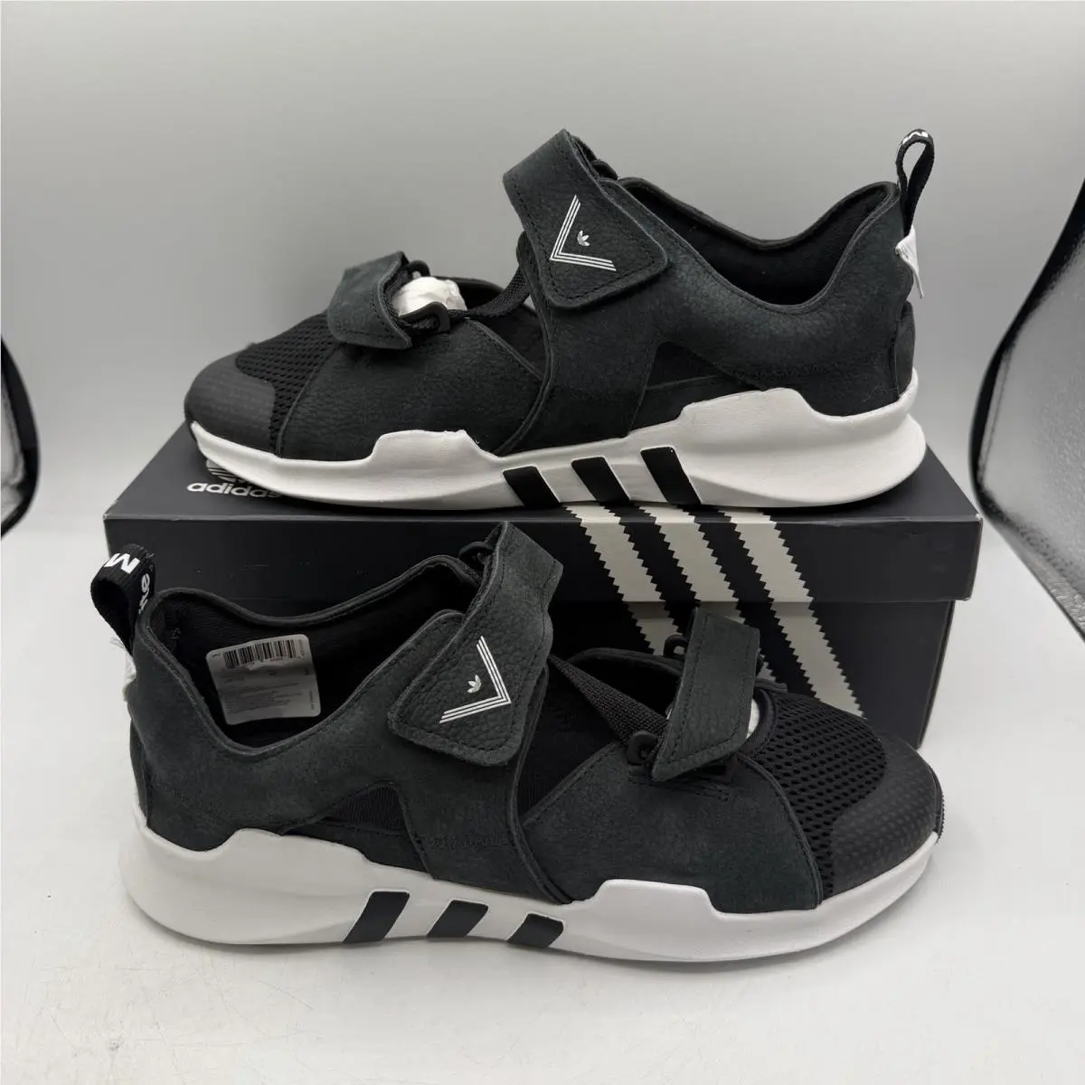 Adidas White Mountaineering x Adv Sandals Mens Sz 9 Black/white Slip On BB2741