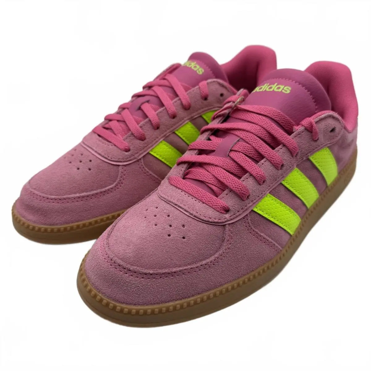 Adidas Breaknet Sleek JH6899 Pink Women`s Casual Shoes Sneakers Suede Size 8.5