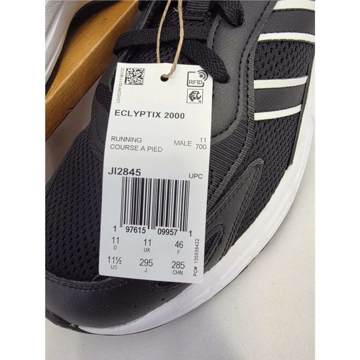 Adidas shoes - adidas Cloudfoam - Cloudfoam - JI2845 - Black/white (UPC: 197615099571) 2