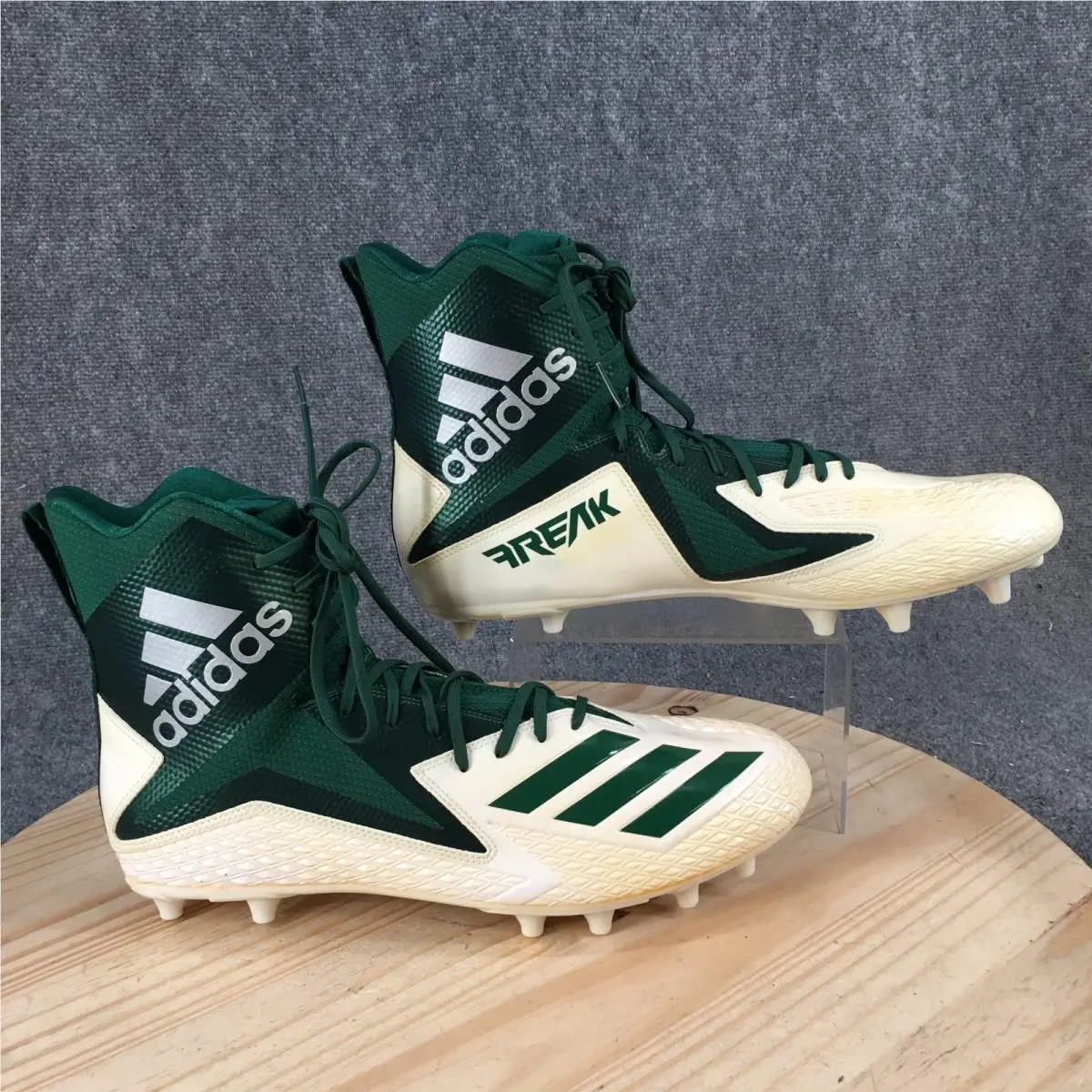 Adidas Freak X Carbon Mid Shoes Mens 18 Football Cleats Athletic Low Green