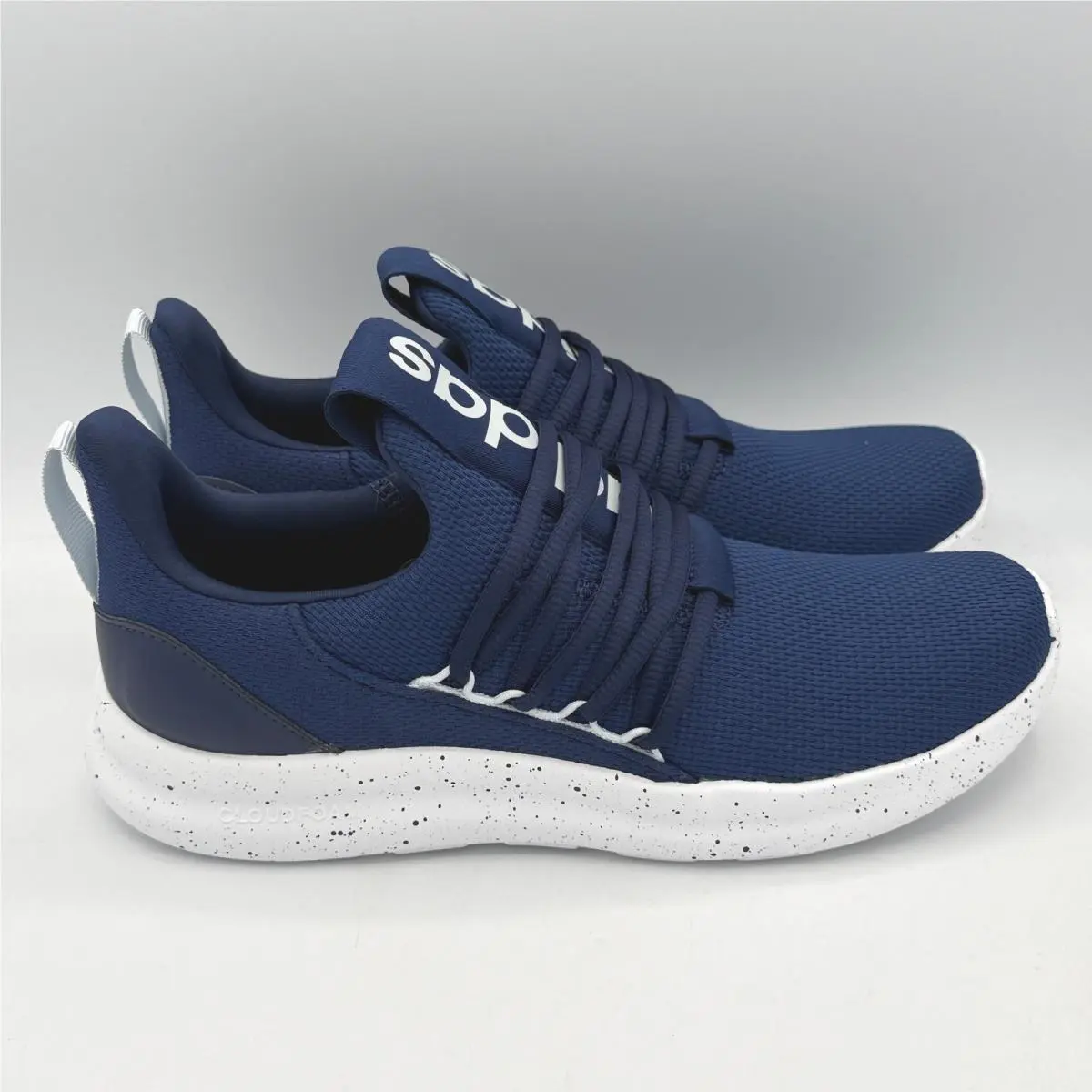 Adidas Lite Racer Adapt 7.0 Running Shoes Men Size 8 Navy Blue Speckled JS0047