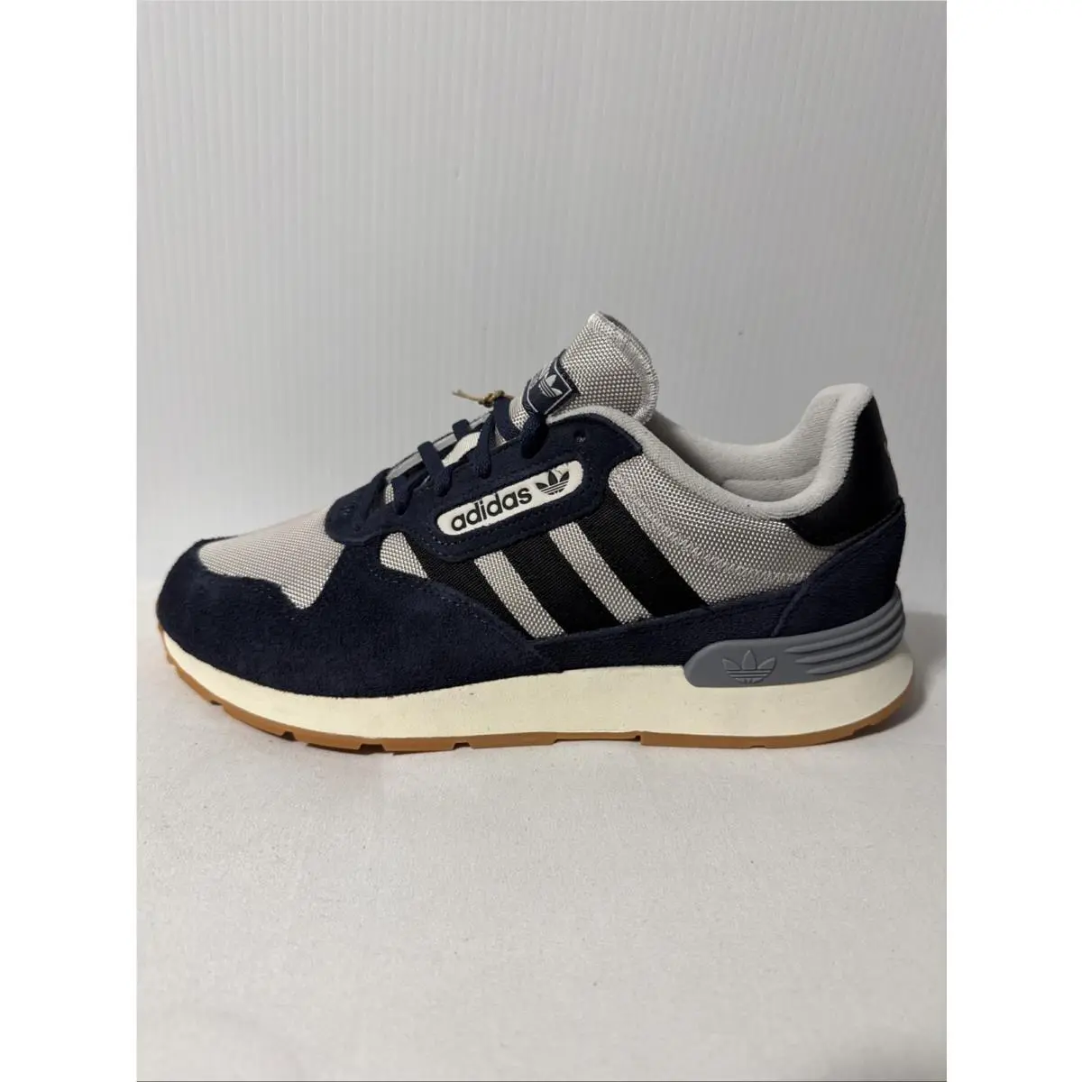 Adidas Treziod 2 Men`s Size 8 Navy Blue Grey Suede Running Shoes Sneakers JQ9041