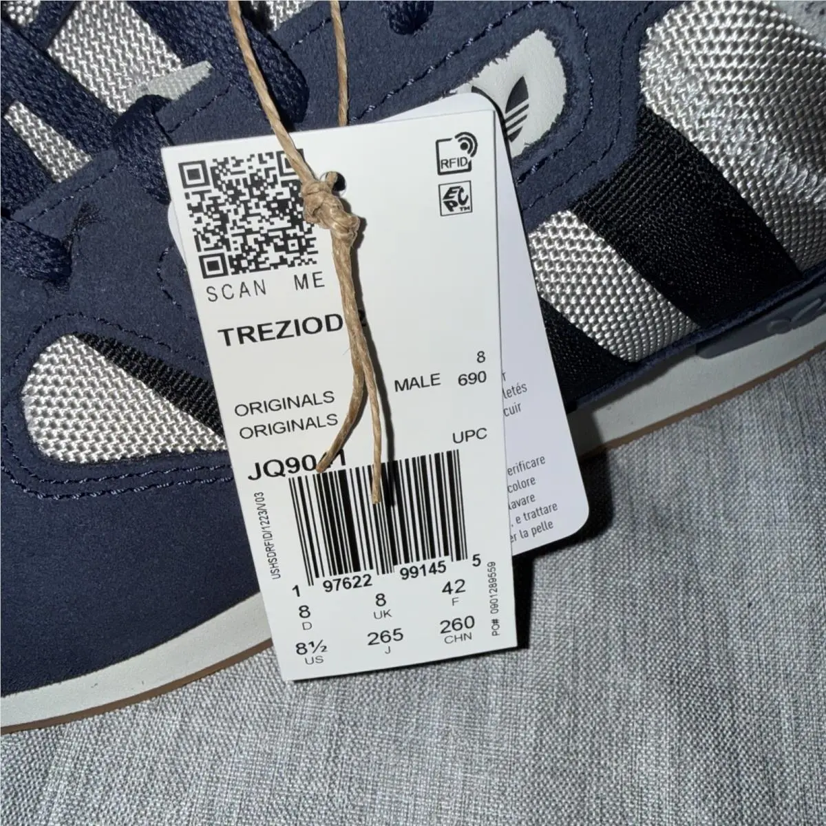 Adidas shoes - adidas Trezoid - Trezoid - JQ9041 - Gray, Manufacturer: Grey/Core Black/Trace Blue 8