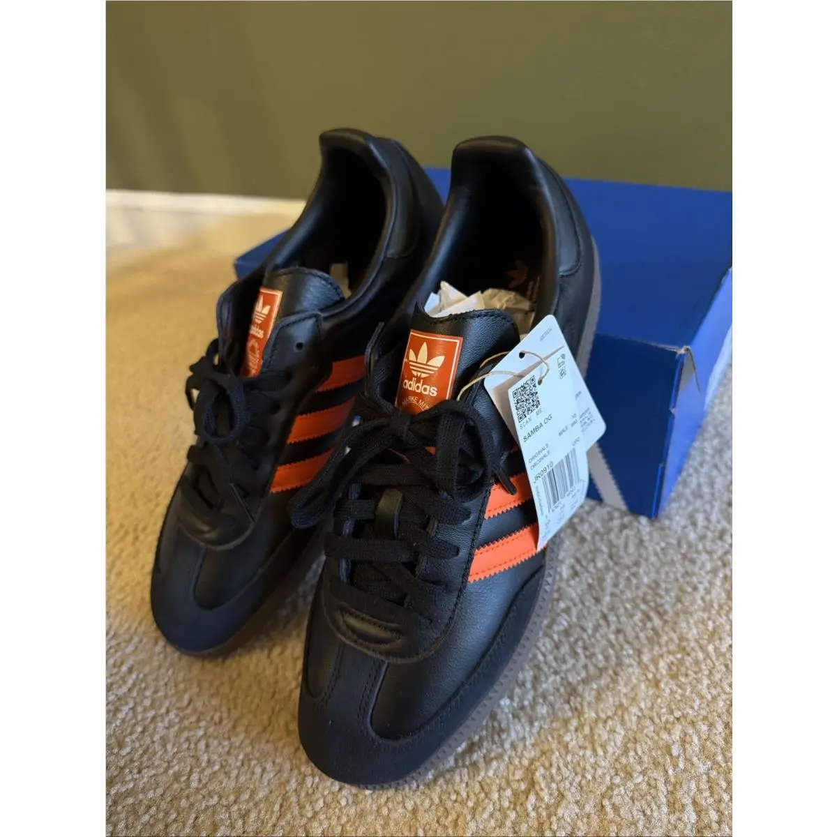 Adidas shoes - adidas Samba Og Lace Up - JR0910 - Black (UPC: 0197621165437) 14