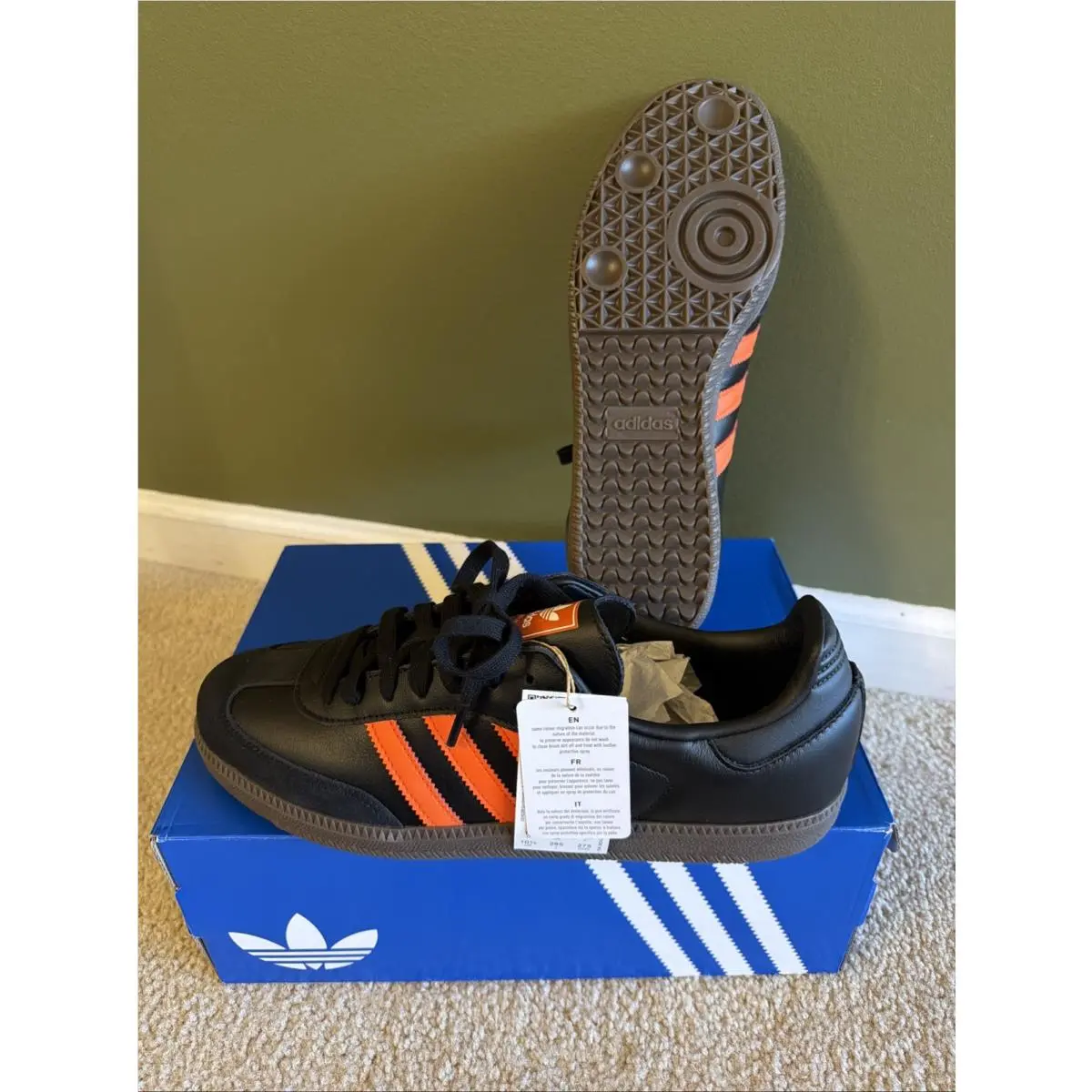 Adidas shoes - adidas Samba Og Lace Up - JR0910 - Black (UPC: 0197621165437) 22