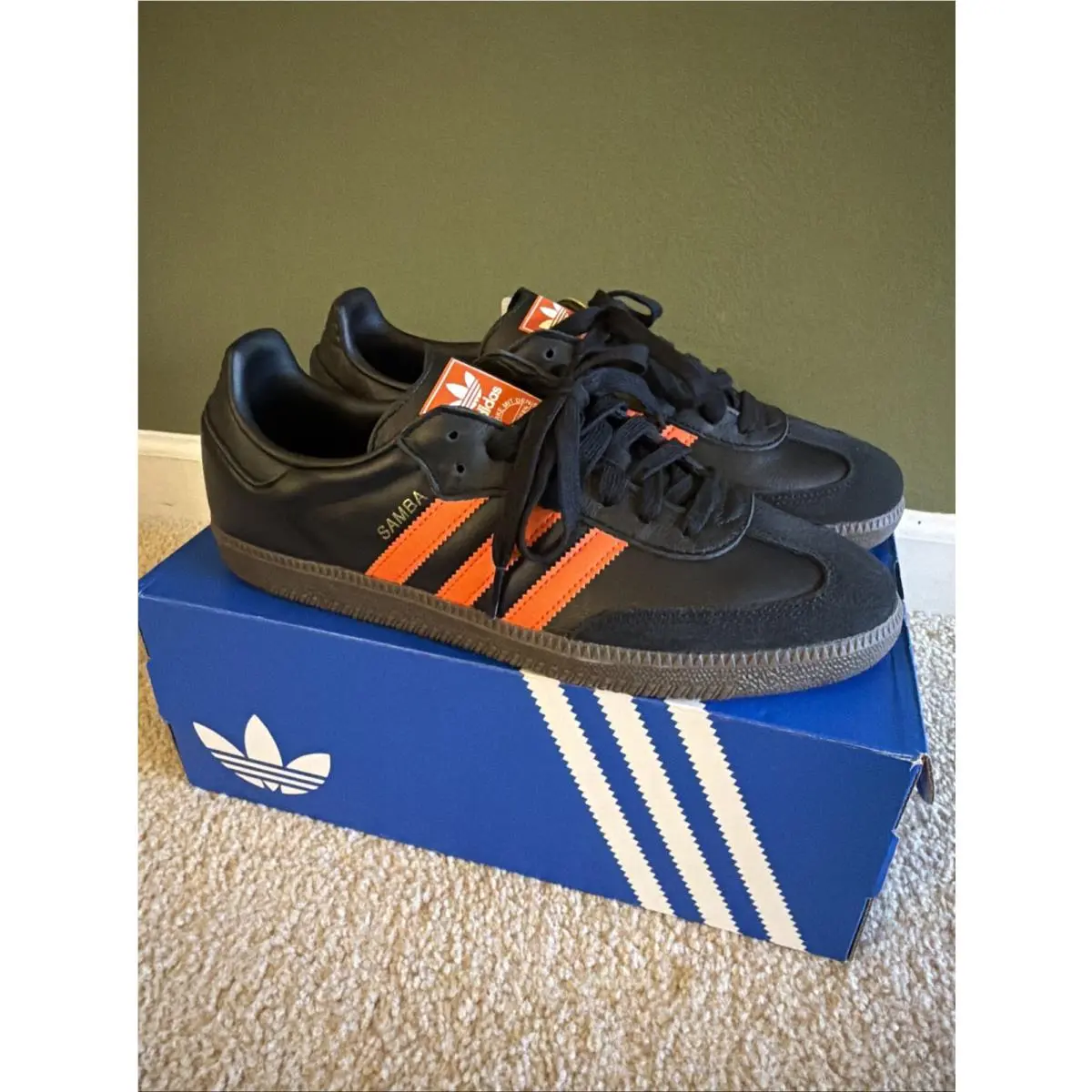 Adidas shoes - adidas Samba Og Lace Up - JR0910 - Black (UPC: 0197621165437) 7