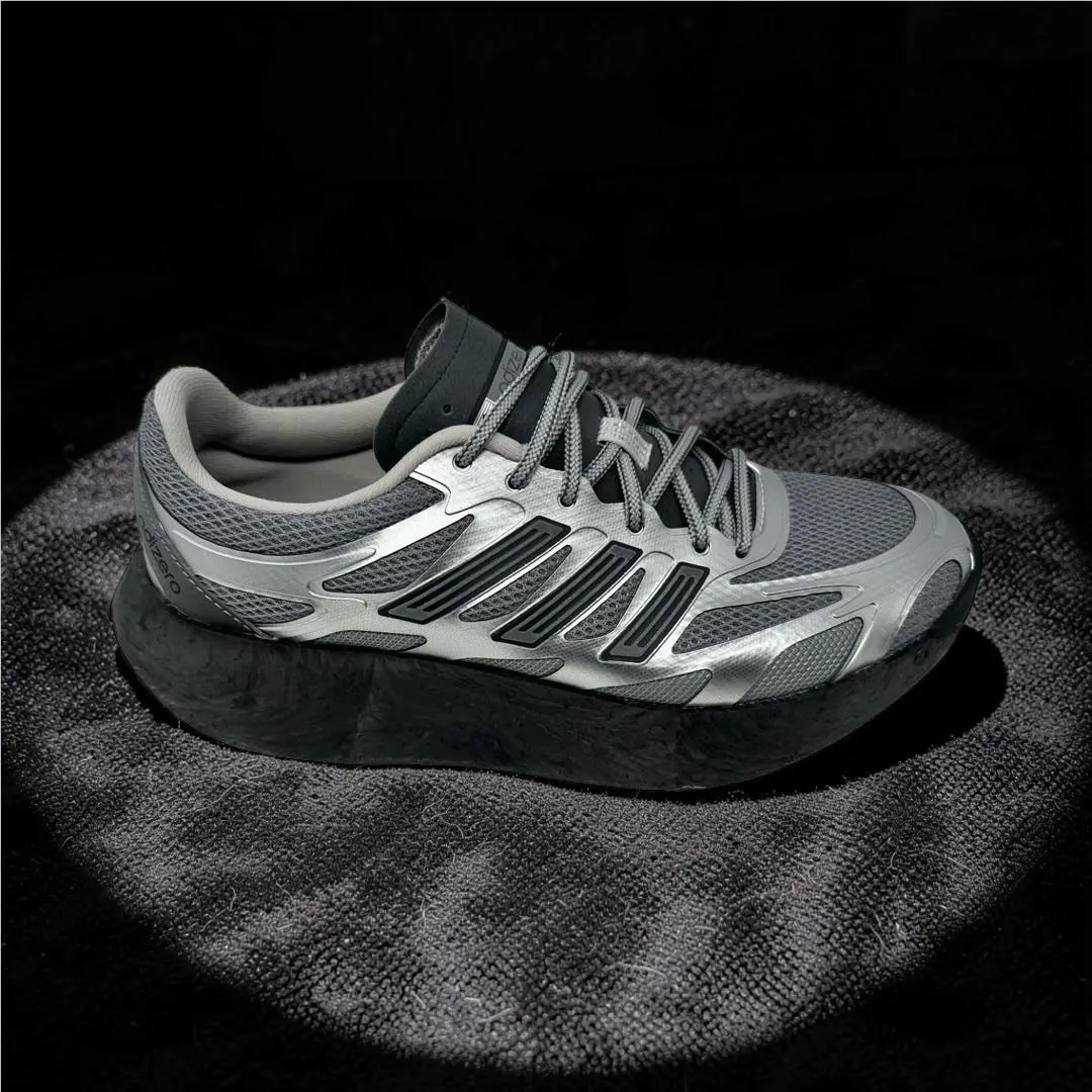 Adidas Adizero Aruku Silver Metallic Grey Three JS3712 Men`s Size 9.5 Nwob