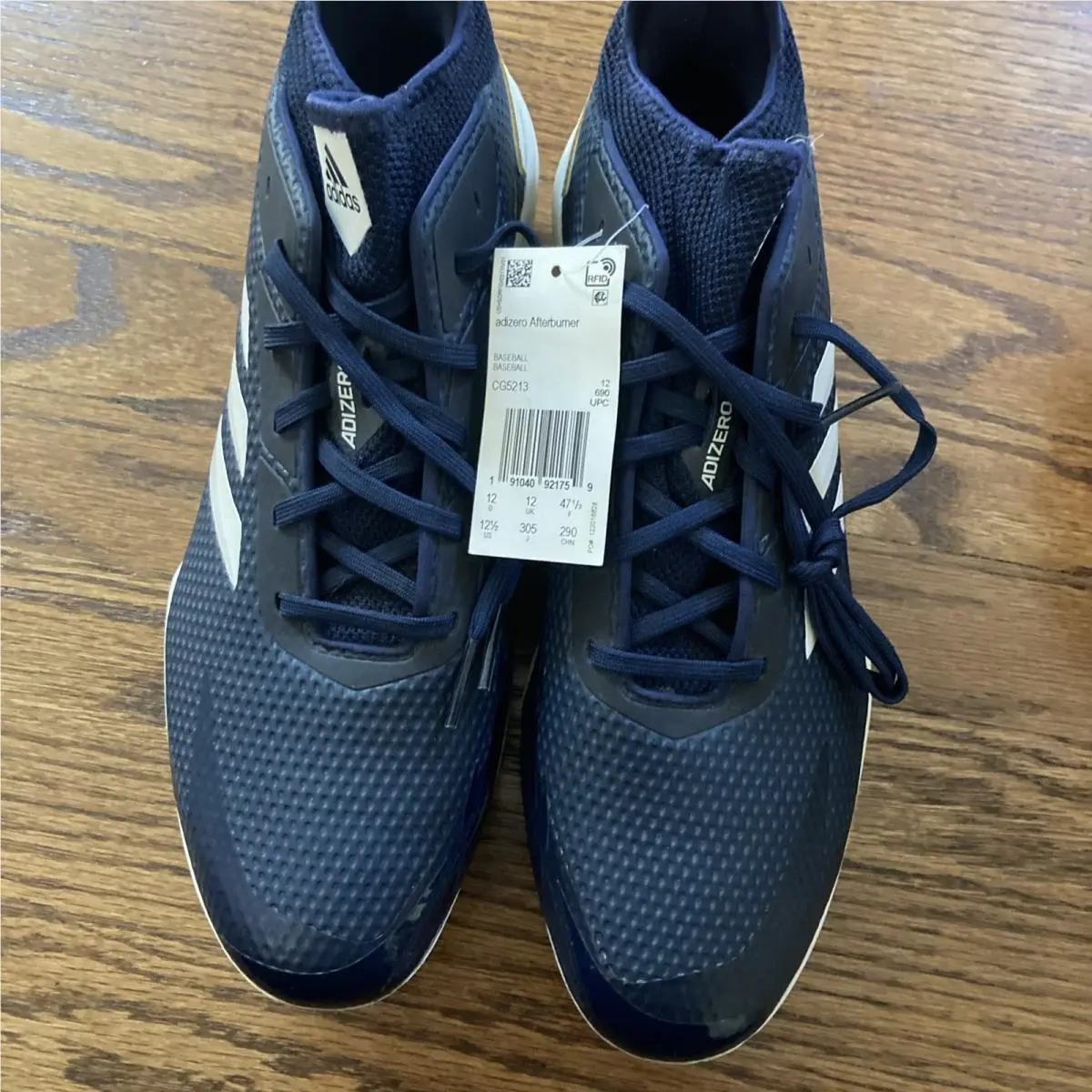 Adidas Adizero Afterburner Baseball Mens Shoes Size 12.5 Color: Navy/cloud