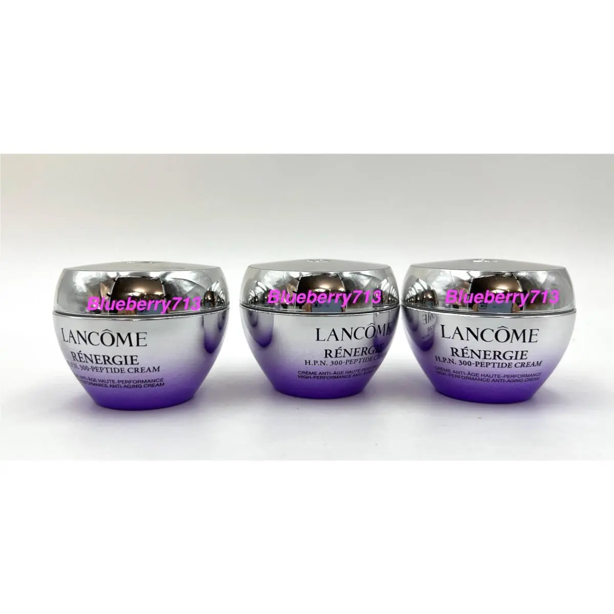 3 x Lancome Renergie H.p.n. 300-Peptide Cream Travel Size .5oz /15ml Each Fresh
