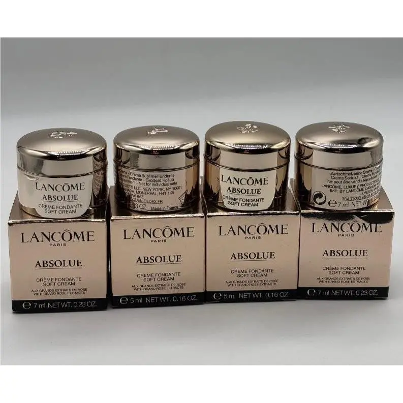 4x Lancome Absolue Absolute Soft Cream with Grand Rose Extracts 5 ml/0.16 fl oz