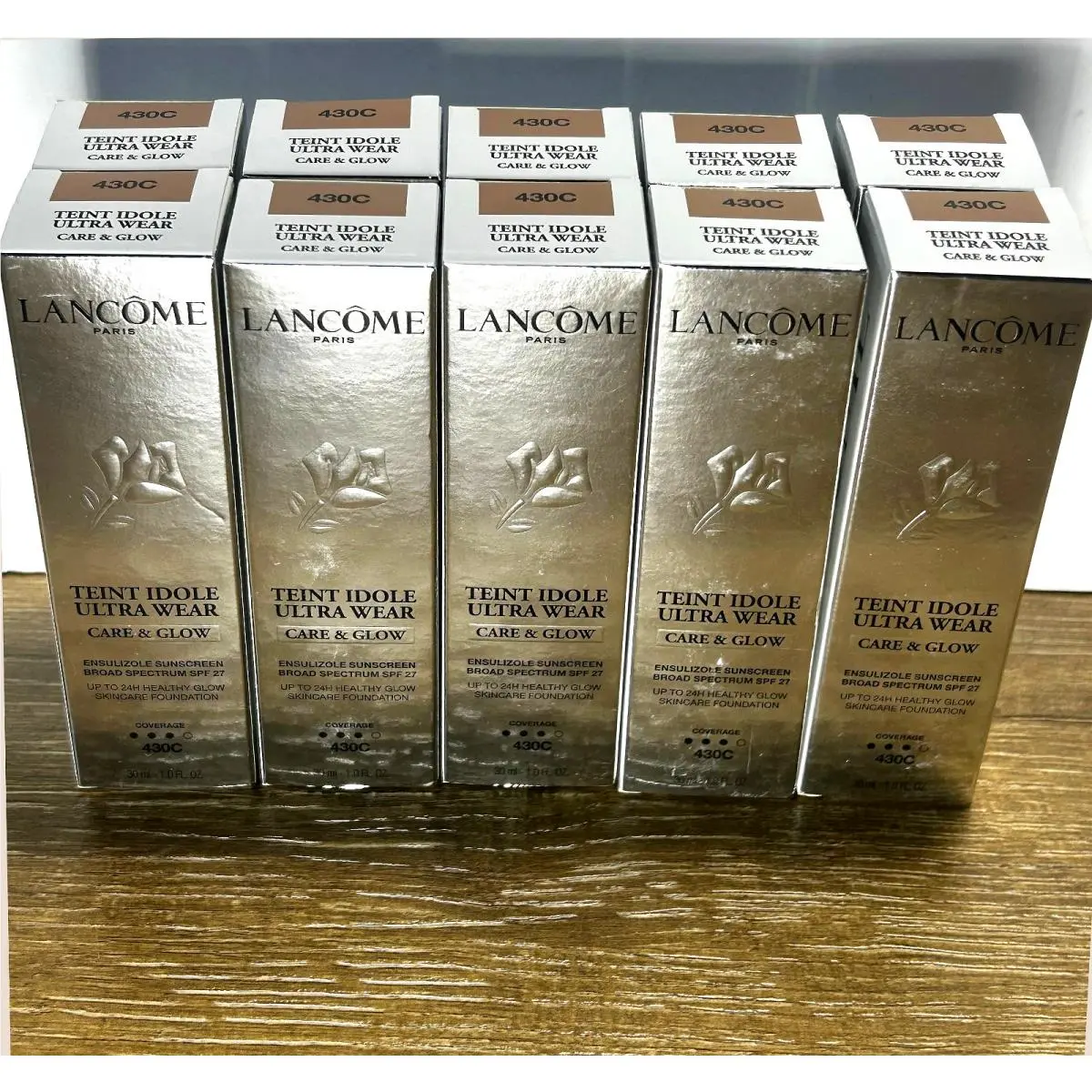 Lancome Teint Idole Care Glow Foundation Spf 27 Shade 430 Exp 04/24 Lot of 10 by Lancôme