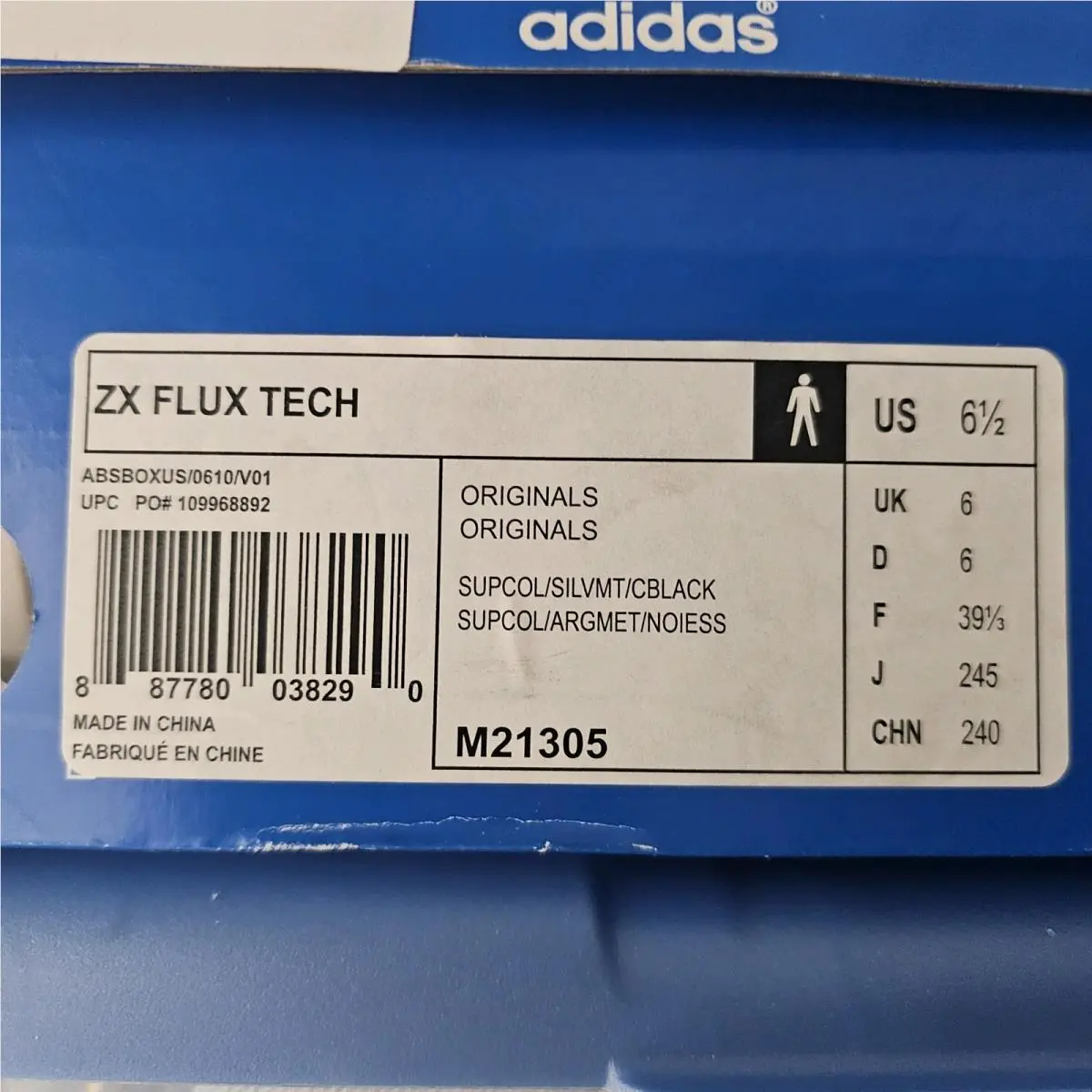 Adidas shoes - adidas zx flux tech - flux tech - M21305 - Silver 8