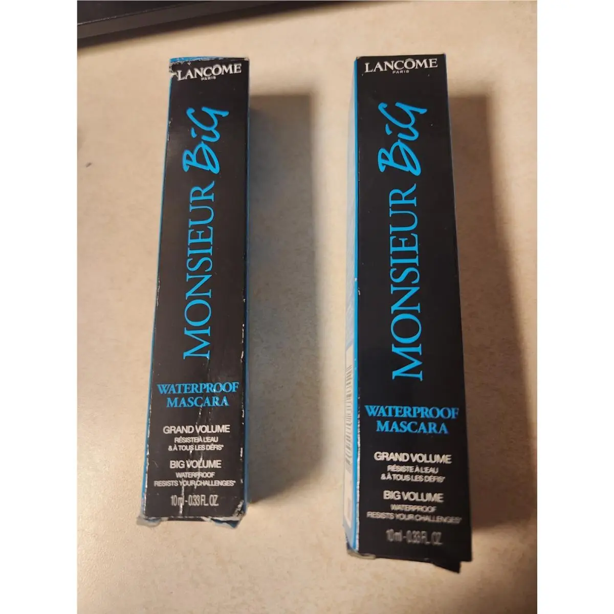 Lot Of 2 Lancome Monsieur Big Waterproof Mascara Full Size 0.33oz/10ml X 2