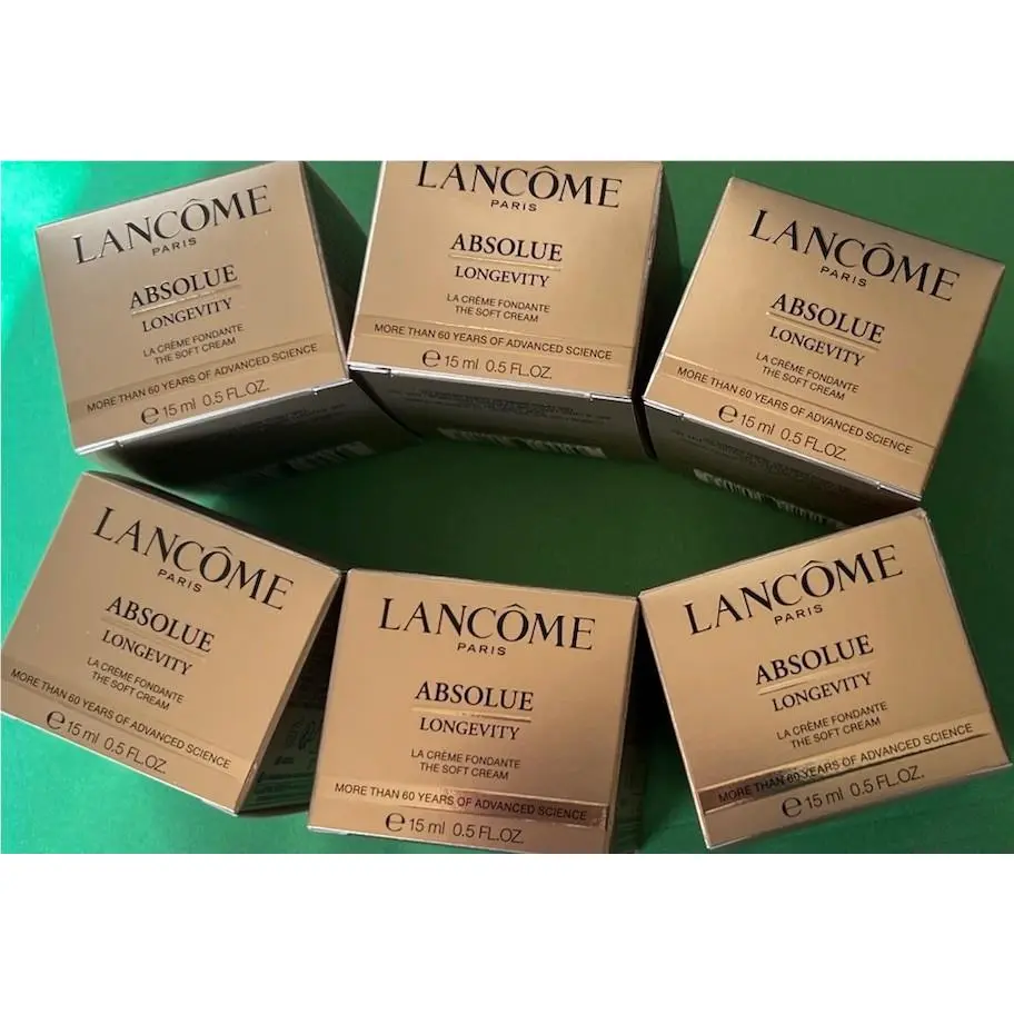 6 Lancome Absolue Longevity The Soft Cream 0.5oz/15ml/ea =90ml Total