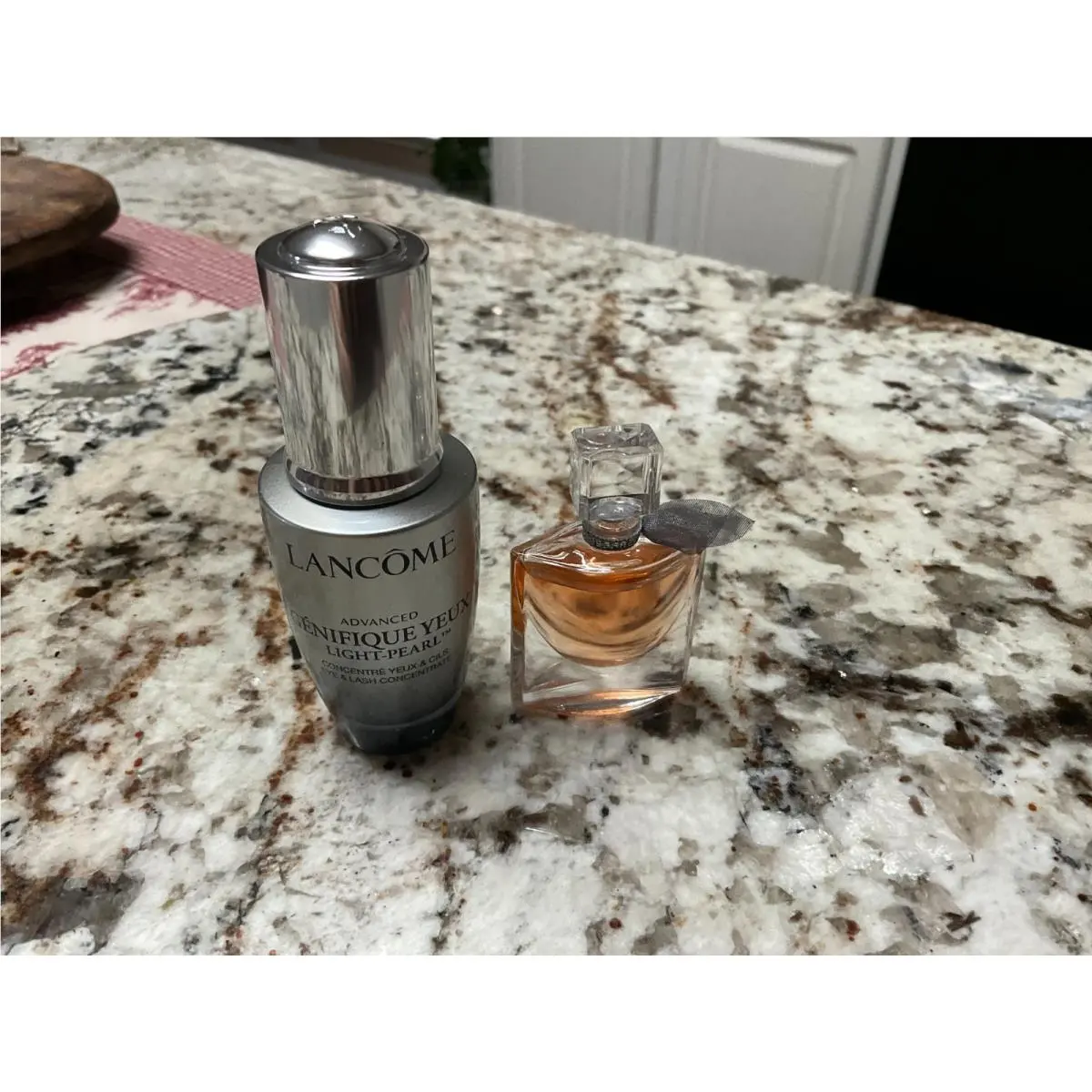 Lancome Genifique Yeux Pearl 0.67oz LA Vie Est Belle Parfume 0.14oz Unbox