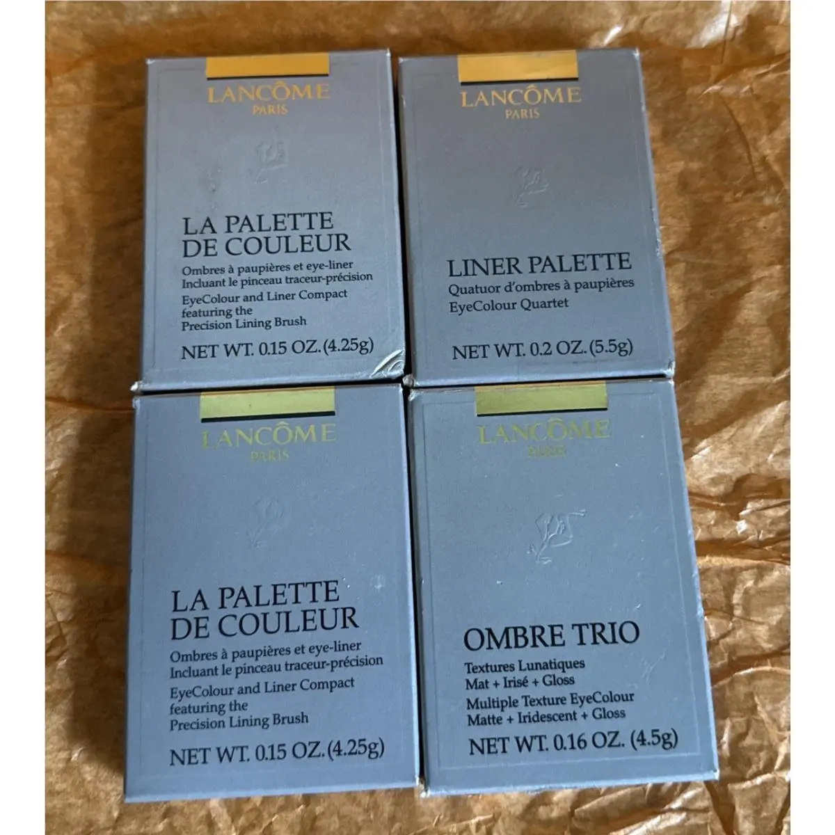 Lancome La Palette De Couleur Ombré Trio and Liner Palette - 4 Item Lot