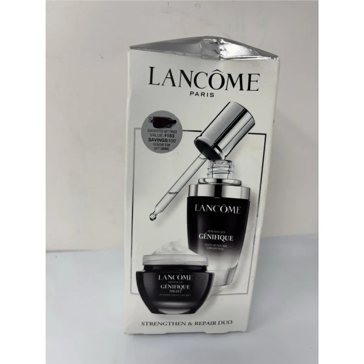 Lancome Genifique Strengthen and Repair Duo Set 1 Oz and 1.69 Oz
