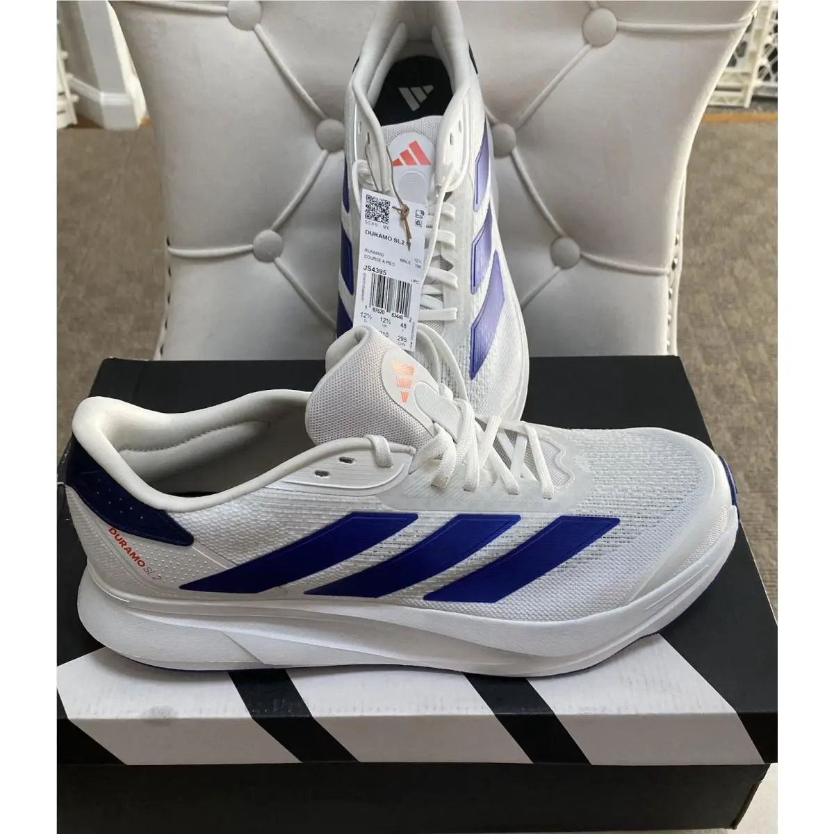 Adidas Duramo SL2 Royal Blue and White Running Shoes Men’s 13