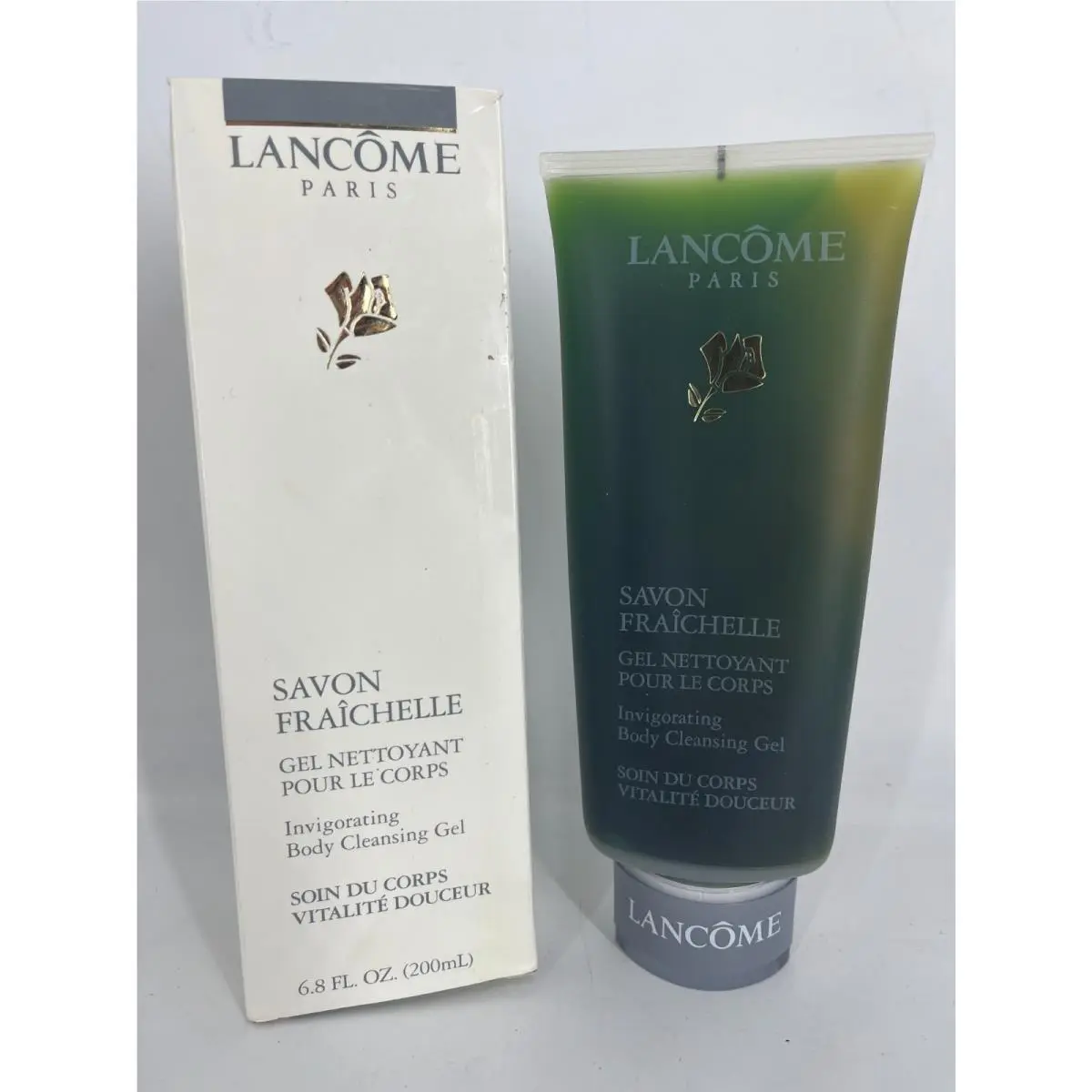 Lancome 6.8 oz Savon Fraichell Invigorating Bath Shower Gel Body Cleansing Wash