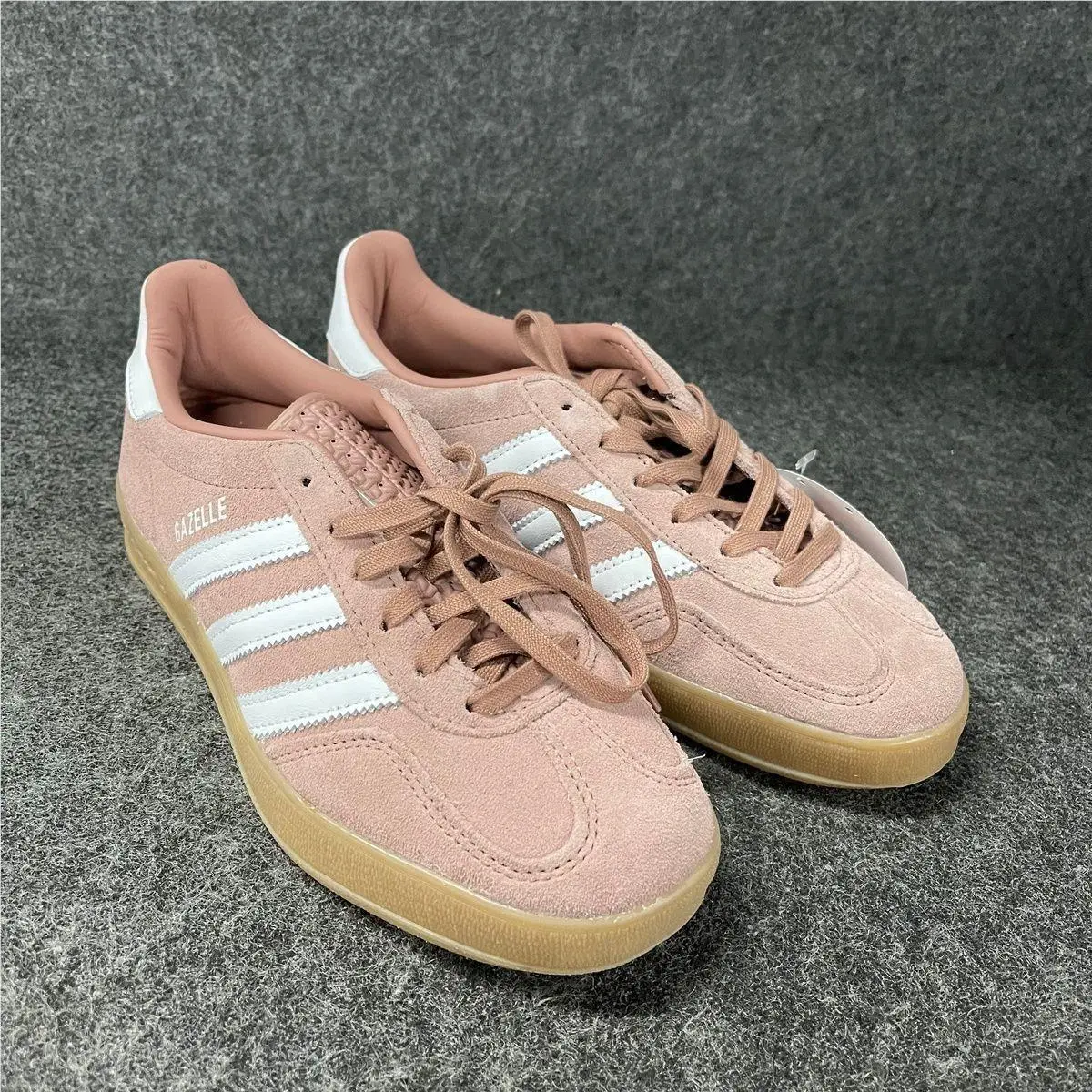 Adidas Gazelle Indoor Shoes Women`s Size US 6 Warm Clay/white JS1397