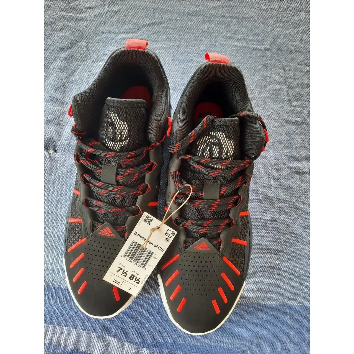 Adidas D Rose Son of Chi Mens Basketball Shoes Black Red GY3262 Size 7.5