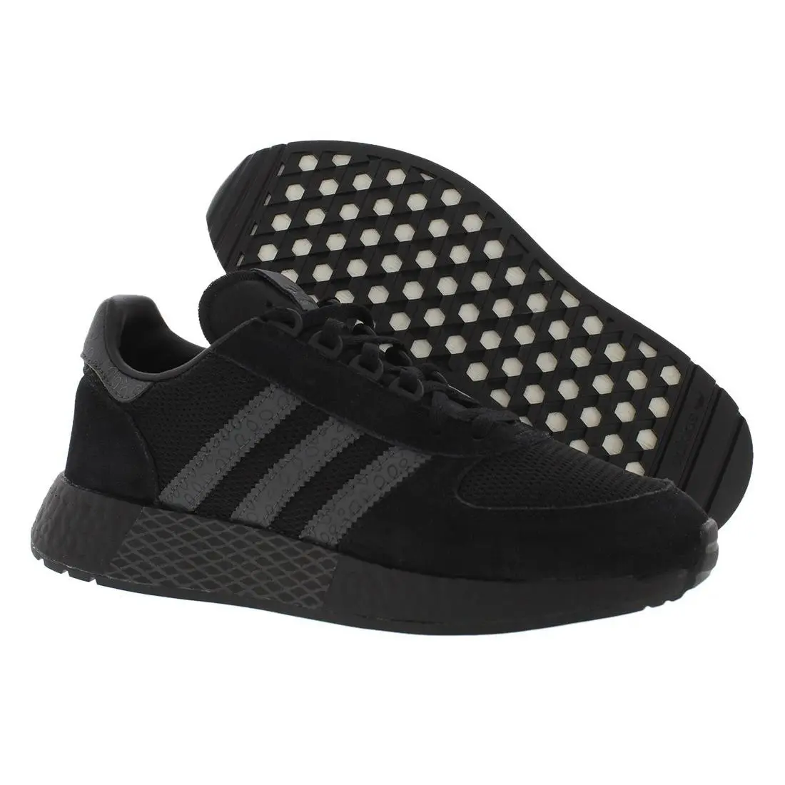 Adidas Marathon Tech Mens Shoes Size 7.5 Color: Black/grey