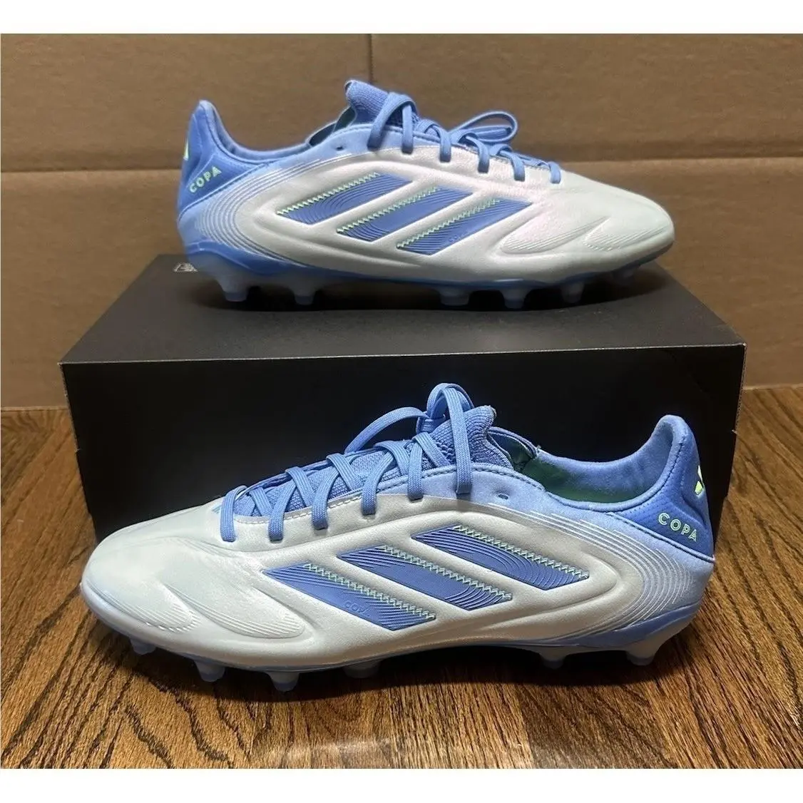 Adidas Men`s Copa Pure 3 Pro FG Soccer Cleats Blue Silver Grey Sz 11 ID9043