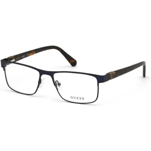 GU 50003 Eyeglasses 091 Matte Blue - Blonde Havana by Guess