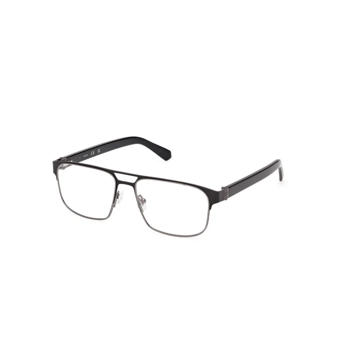 GU 50367 Matte Gunmetal / Grey/horn 009 Size 55 Eyeglasses by Guess
