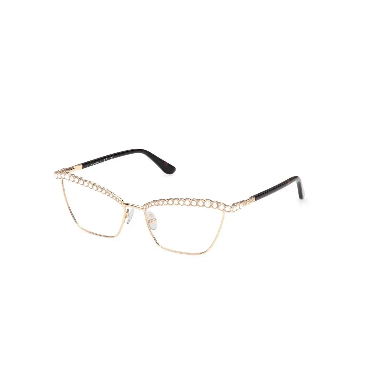 Guess By Marciano GM 50057 Shiny Pale Gold / 032 Size 55 Eyeglasses